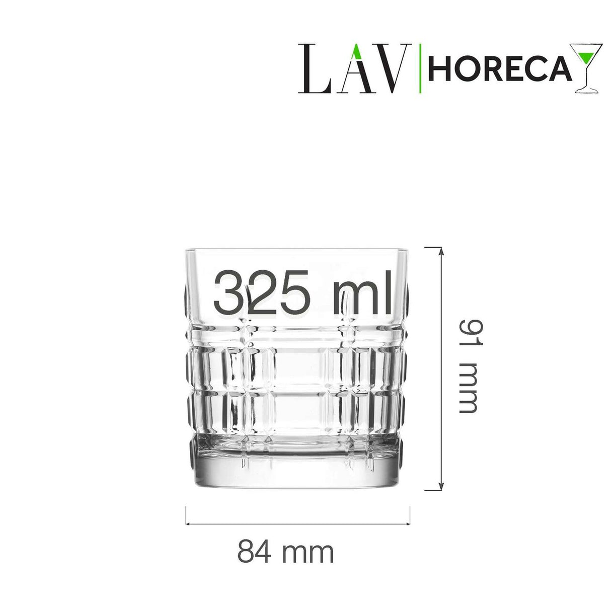 Pahar whiskey Glasgow 325 ml, LAV