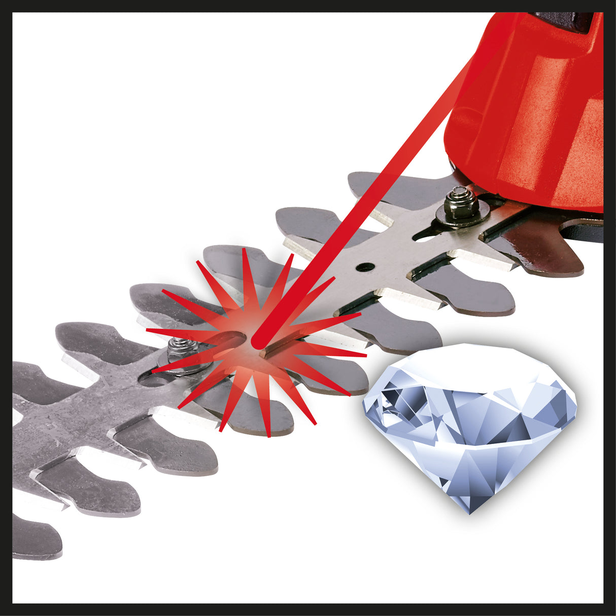 Foarfeca de iarba si arbusti pe acumulator Einhell GC-CG 18 Li - Solo Power X-Change (18 V, lama pentru iarba + lama pentru arbusti, furnizata fara acumulator si incarcator