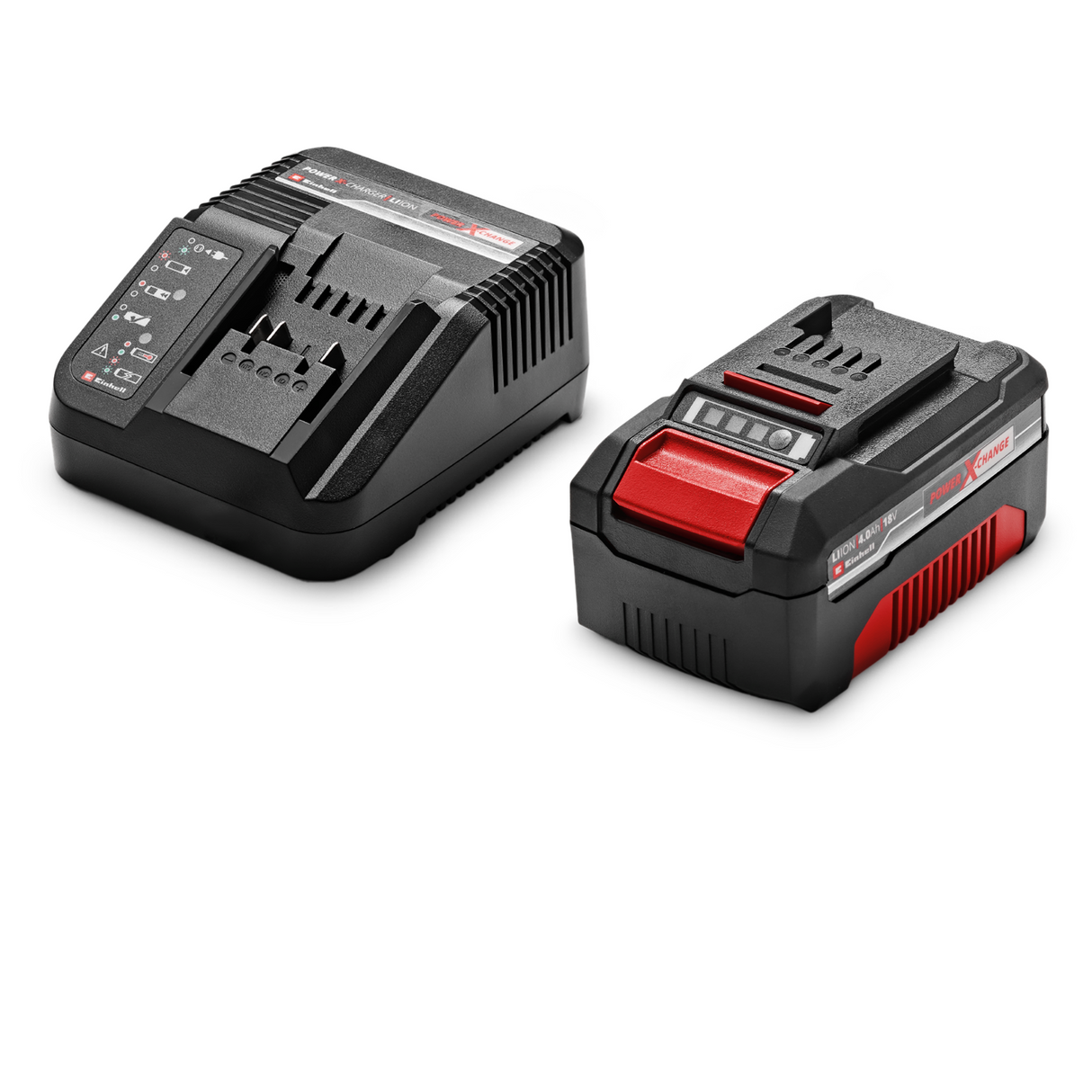 Masina de tuns iarba/gazon pe acumulator Einhell GE-CM 18/33 Li (1x4.0Ah PXC (li-ion, pentru pana la 200m², reglare centrala a inaltimii de taiere pe 5 niveluri, acumulator reincarcabil PXC de 4.0 Ah + incarcator