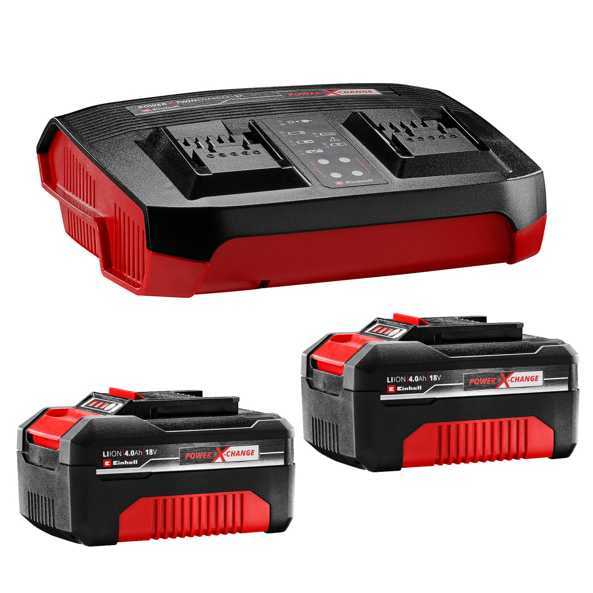 Einhell Professional RASARRO 36/40 Power X-Change akkus fűnyíró, 36V, vágási szélesség 40 cm, 500 m², szénkefe nélküli motor, 50 literes gyűjtőtartály, vágási magasság 25-75 mm, 2x 4.0Ah akkumulátorral, 1x dupla töltővel