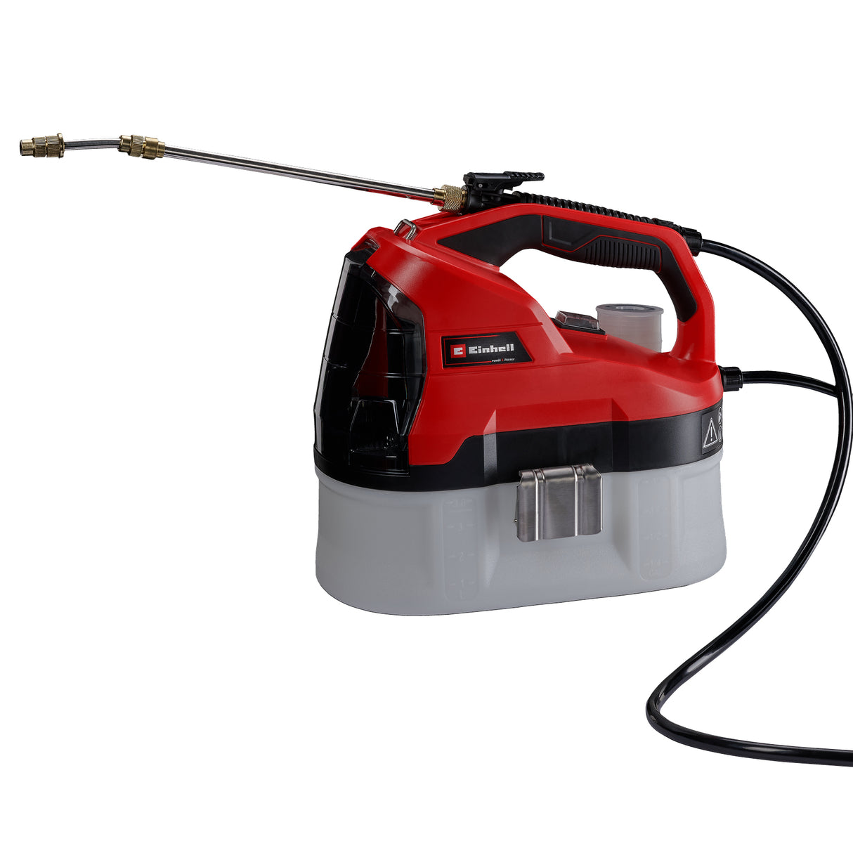 Pulverizator electric cu presiune Einhell GE-WS 18/35 Li-Solo PXC, li-ion, pompa automata pentru produse/ingrasaminte pentru protectia plantelor, rezervor transparent, furnizat fara acumulator sau incarcator