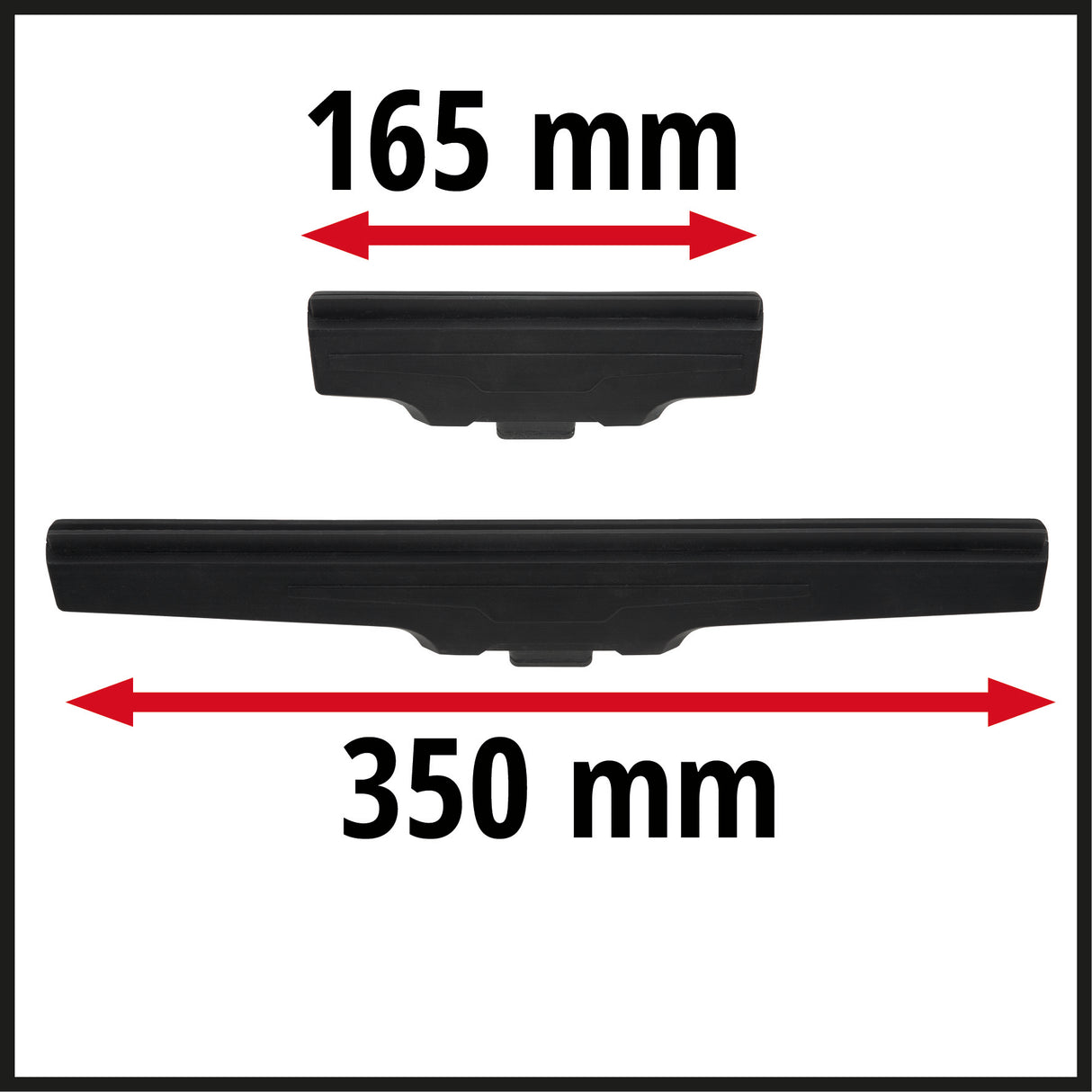 Set de duze original Einhell din 2 piese (accesorii potrivite pentru curatator geamuri fara cablu BRILLIANTO, 1x duza aspirare lata de 165 mm si 1x duza aspirare late de 350 mm, curatare fara urme)