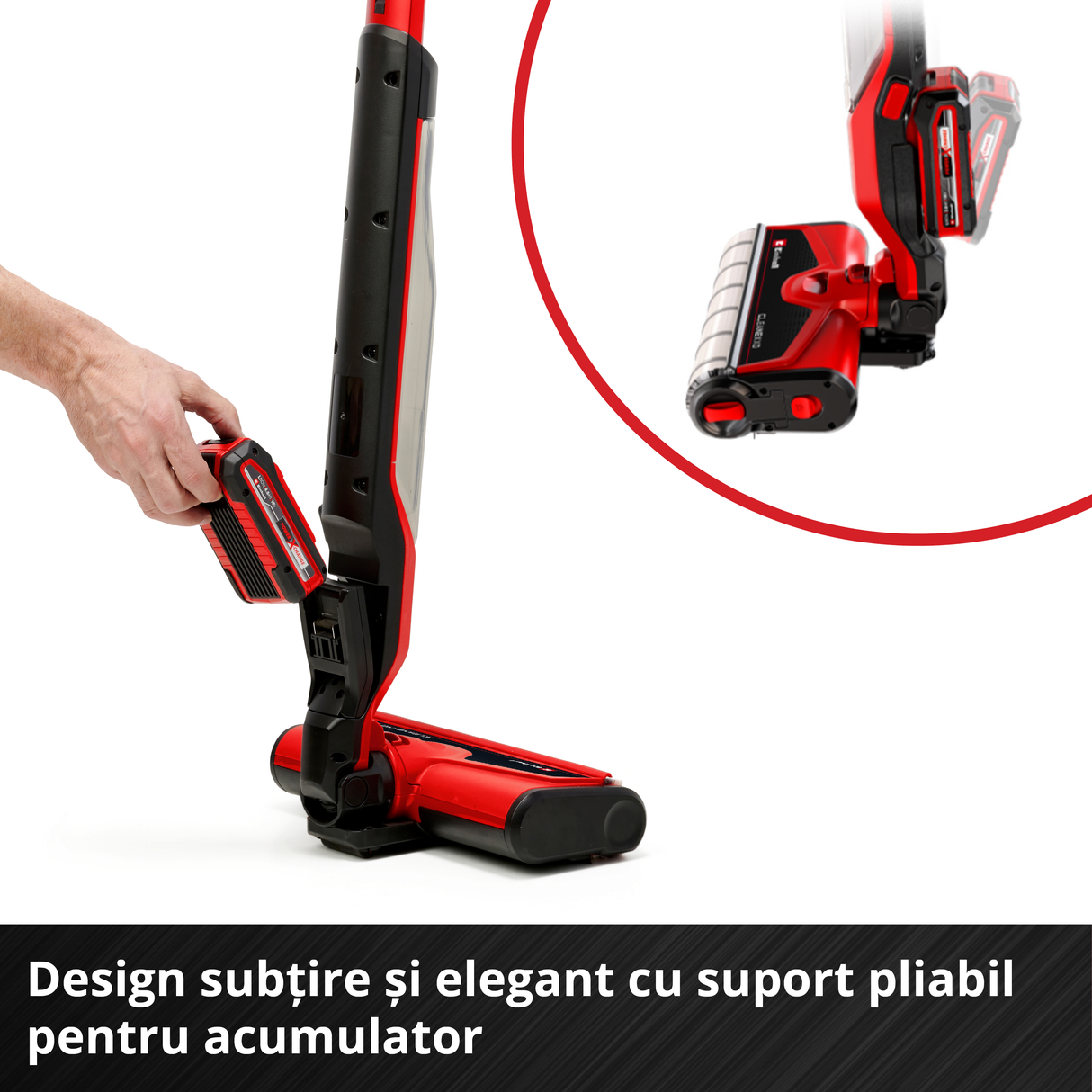 Masina de spalat podele dure pe acumulator Einhell CLEANEXXO Power X-Change (18 V, rola perie 290 mm, mod BOOST, functie de autocuratare, alimentare cu apa reglabila, fara acumulator
