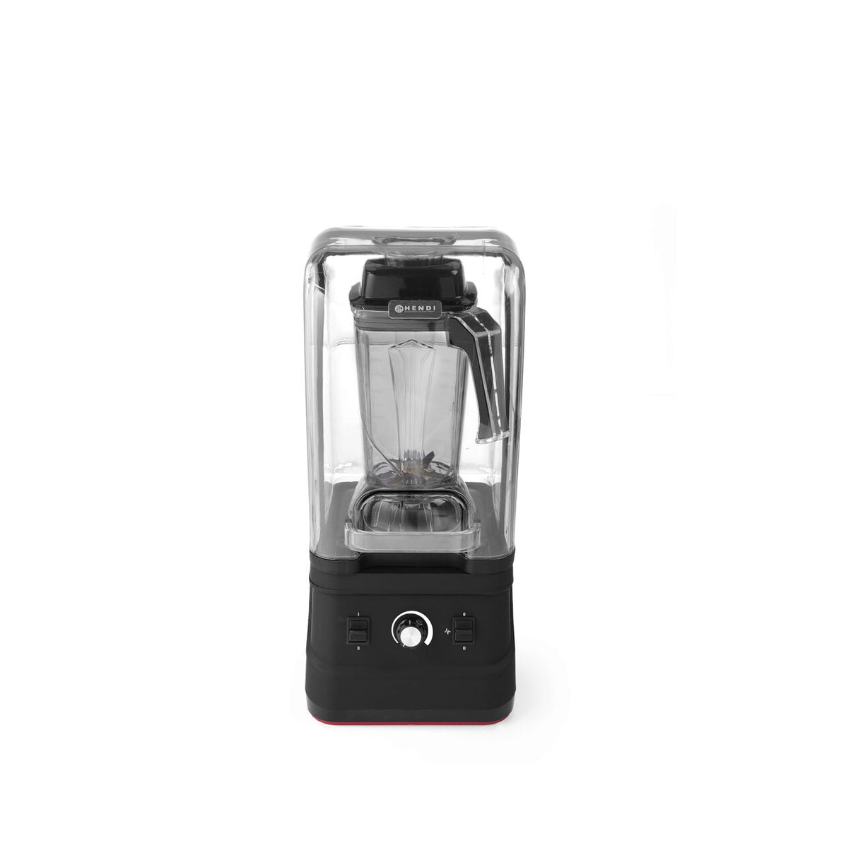 Blender cu capac amortizare zgomot, 1680W, cana 2,5 lt policarbonat, pana la 24800 rpm, Hendi, 252x258x(H)547 mm, potrivit si pentru uz profesional