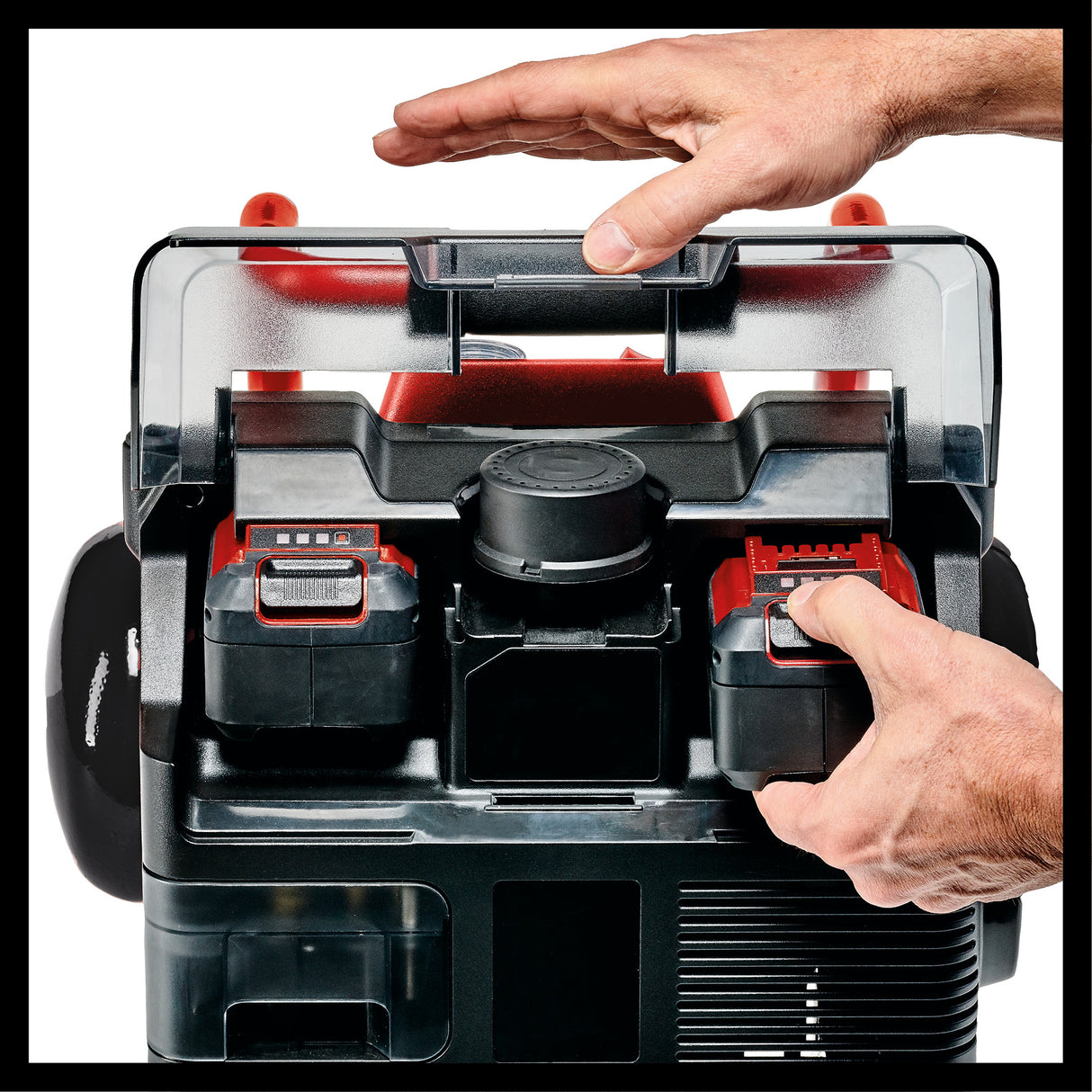 Compresor pe acumulator Einhell TE-AC 36/150 Li OF-Solo Power X-Change (36 V, max. 8 bar, rezervor de 6 L, capacitate de admisie 150 L/min, manometru, fara ulei, fara acumulator