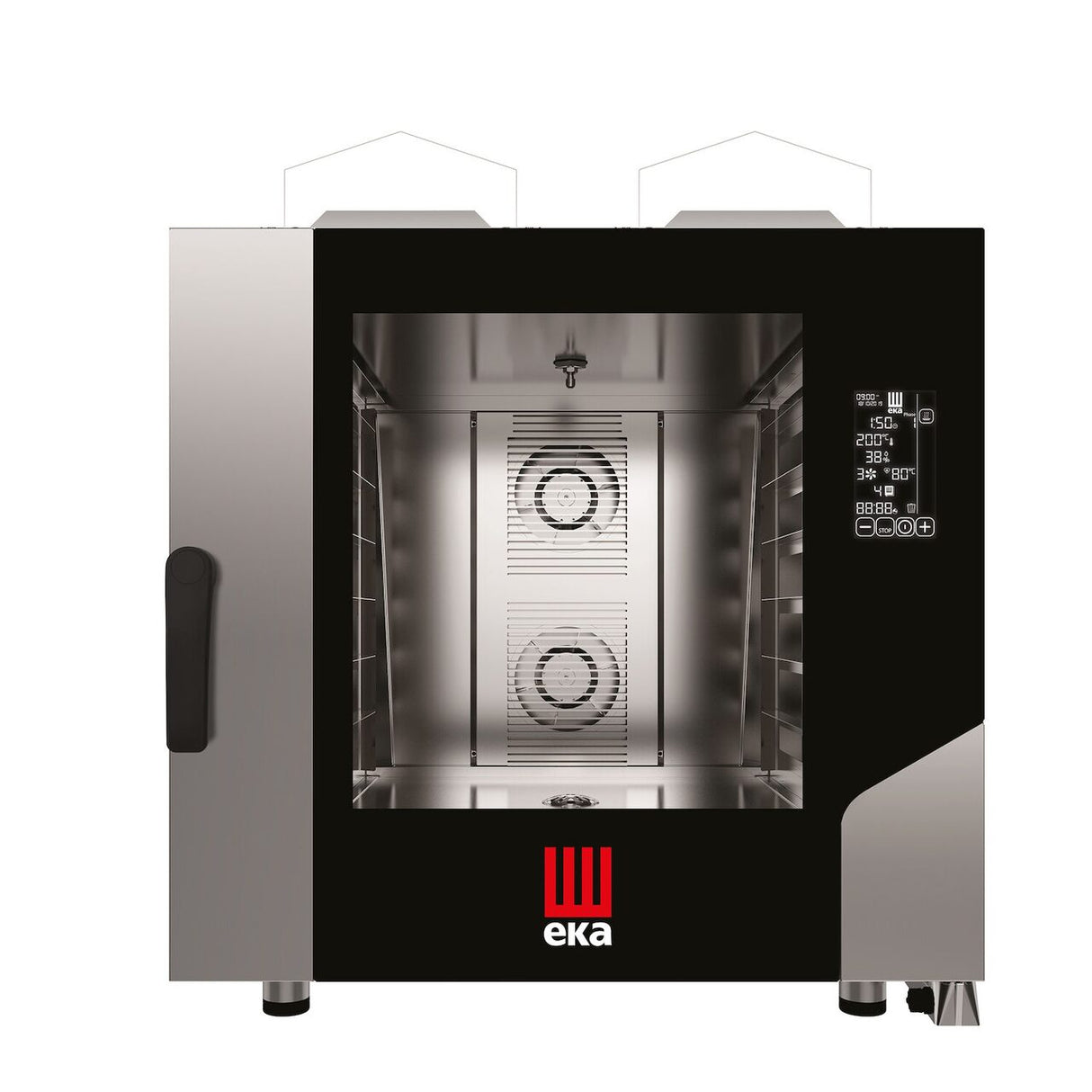 Cuptor pe gaz cu convectie cu abur Millennial Black Mask Bakery, Tecnoeka, 6× 600×400 mm 230V/500W, 13,5kW, 850x1035x(H)951mm