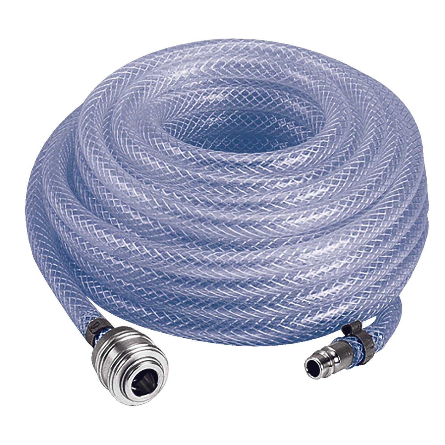 Eredeti Einhell szőtt tömlő 10 m (kompresszor tartozékok, hossz 10 m, belső átmérő 6 mm, belső menet R 1/4'', PVC szövetből készült, max. üzemi nyomás 15 bar)