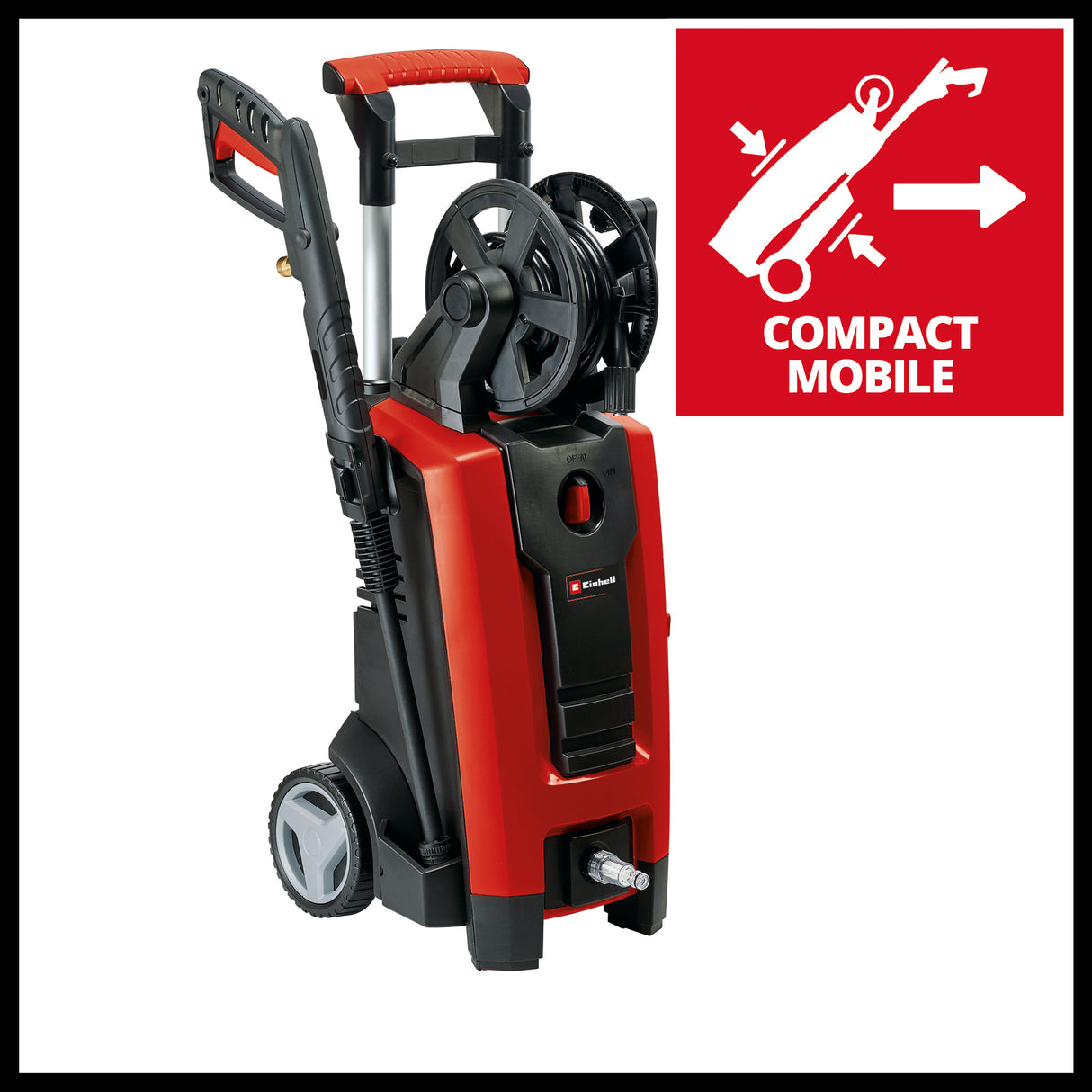 Aparat de curatat/spalat cu inalta presiune Einhell TE-HP 140 (1.900 W, max. 140 bar, sistem modular de cuplare rapida, incl. furtun de inalta presiune, pistol, lance, diverse duze, perie, rezervor de spalare