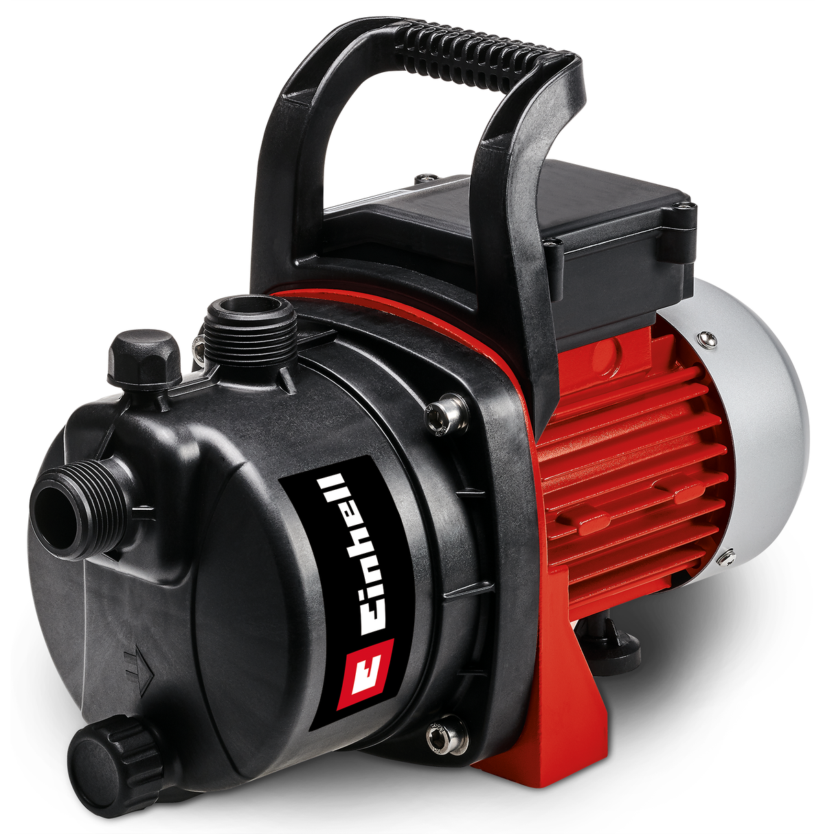 Einhell GC-GP 6538 Set/I kerti szivattyú szett (650 W, be/ki kapcsoló, vízbetöltő/leeresztő csavar, hordozófogantyú, 4 m szívótömlővel + 20 m kerti tömlővel + szórópisztollyal)
