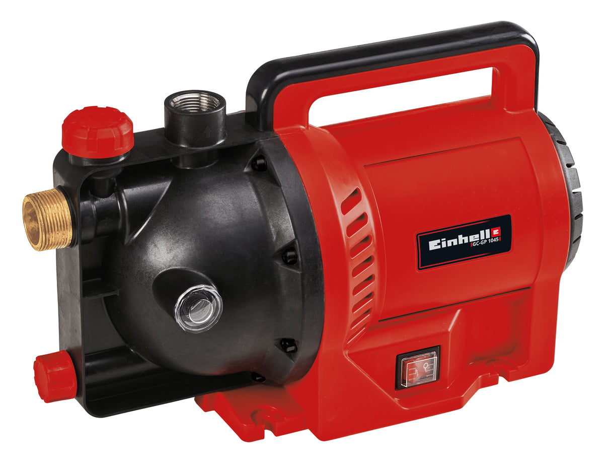 Einhell GC-GP 1045 kerti szivattyú, 1050 W, vízszintjelző, vízbetöltő nyílás, fagyvédelem a vízleeresztő csavarnak köszönhetően, termosztatikus kapcsoló, be/ki kapcsoló