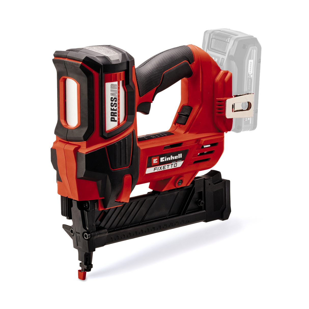 Einhell Professional FIXETTO 18/40 S Power X-Change akkus tűzőgép, 18 V, 60 kapocs/perc, maximális kapocshossz 40 mm, egyes/sorozatkapocs, 500 kapoccsal, akkumulátor nélkül