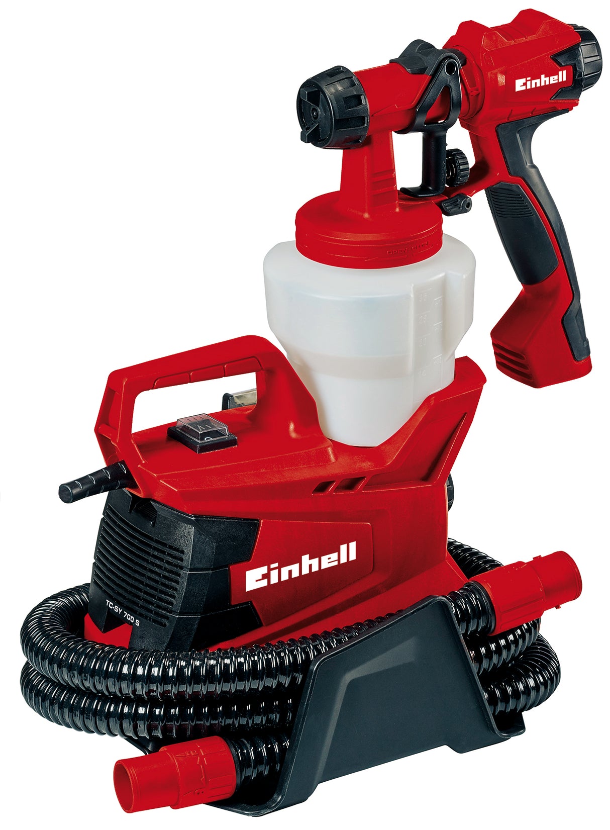 Einhell TC-SY 700 S festékszóró pisztoly (700 W, félig álló, közepes és nagy munkafelületekhez, lakkokhoz és lazúrokhoz)