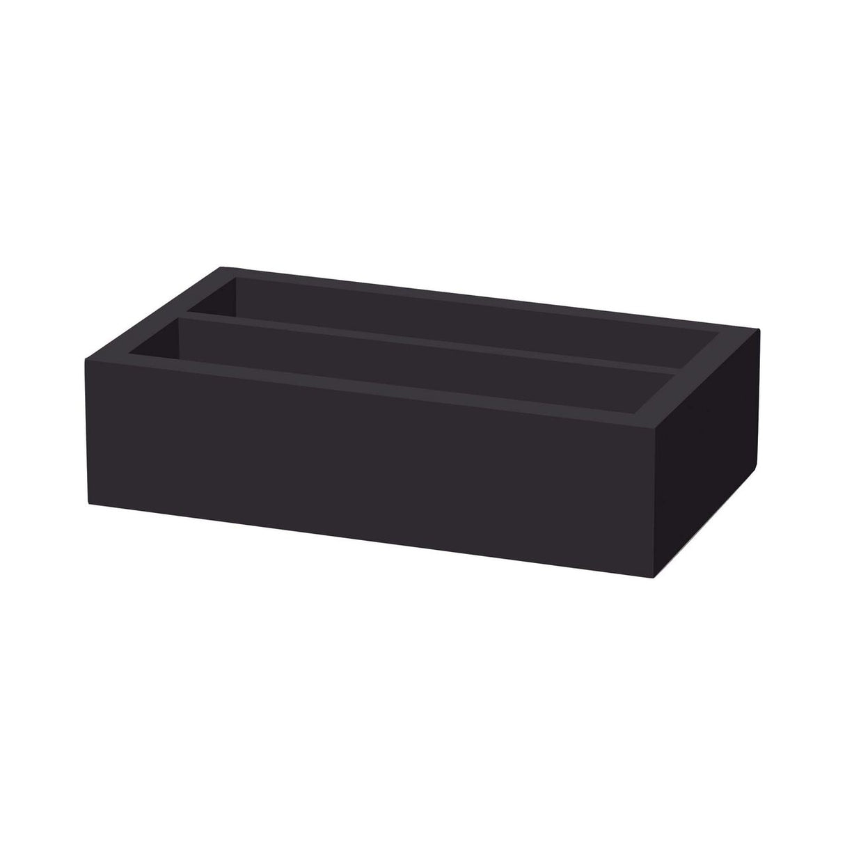 Cutie de tacamuri Madeira Black din doua sectiuni 275x165x60 mm Fine Dine