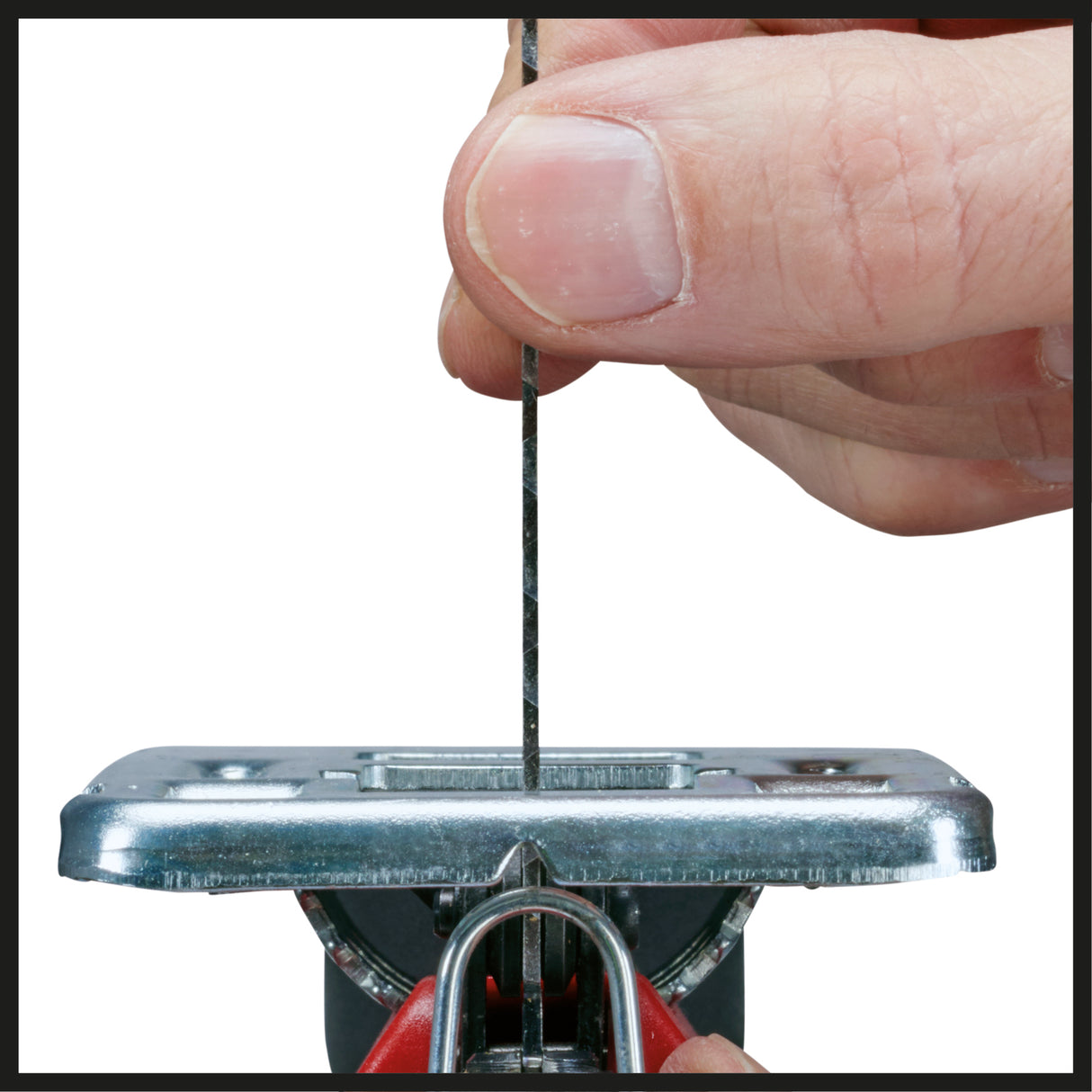 Fierastrau vertical Einhell TC-JS 60/1, 400 W,  vibratii reduse, control electronic al vitezei, schimbarea lamei de ferastrau fara unelte, talpa de ferastrau pentru taieturi in unghi de pana la 45°