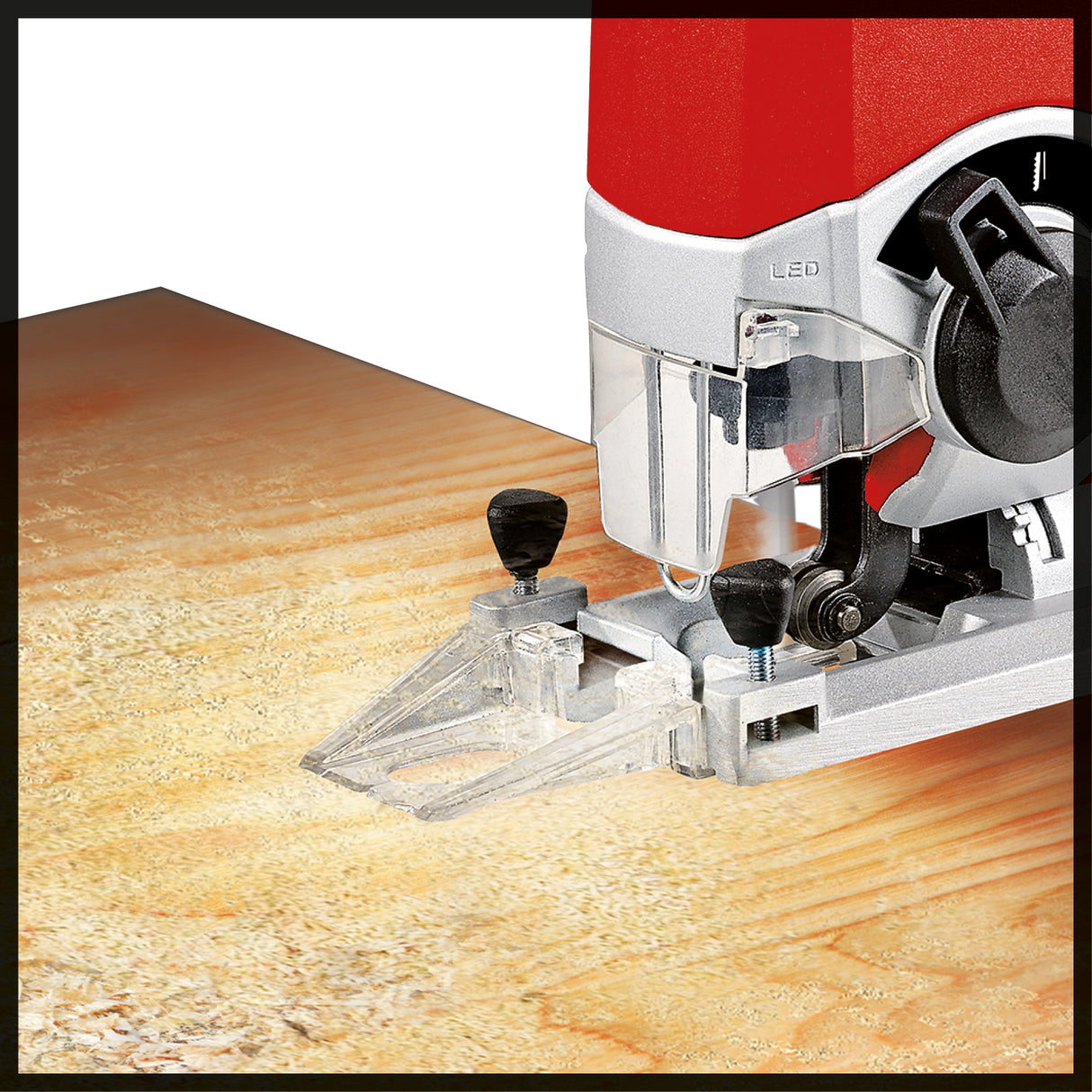 Einhell TE-JS 18/80 Li-Solo akkus körfűrész, 18 V-os rendszer, 2400 1/perc, maximális vágási mélység 80 mm, akkumulátor és töltő nélkül