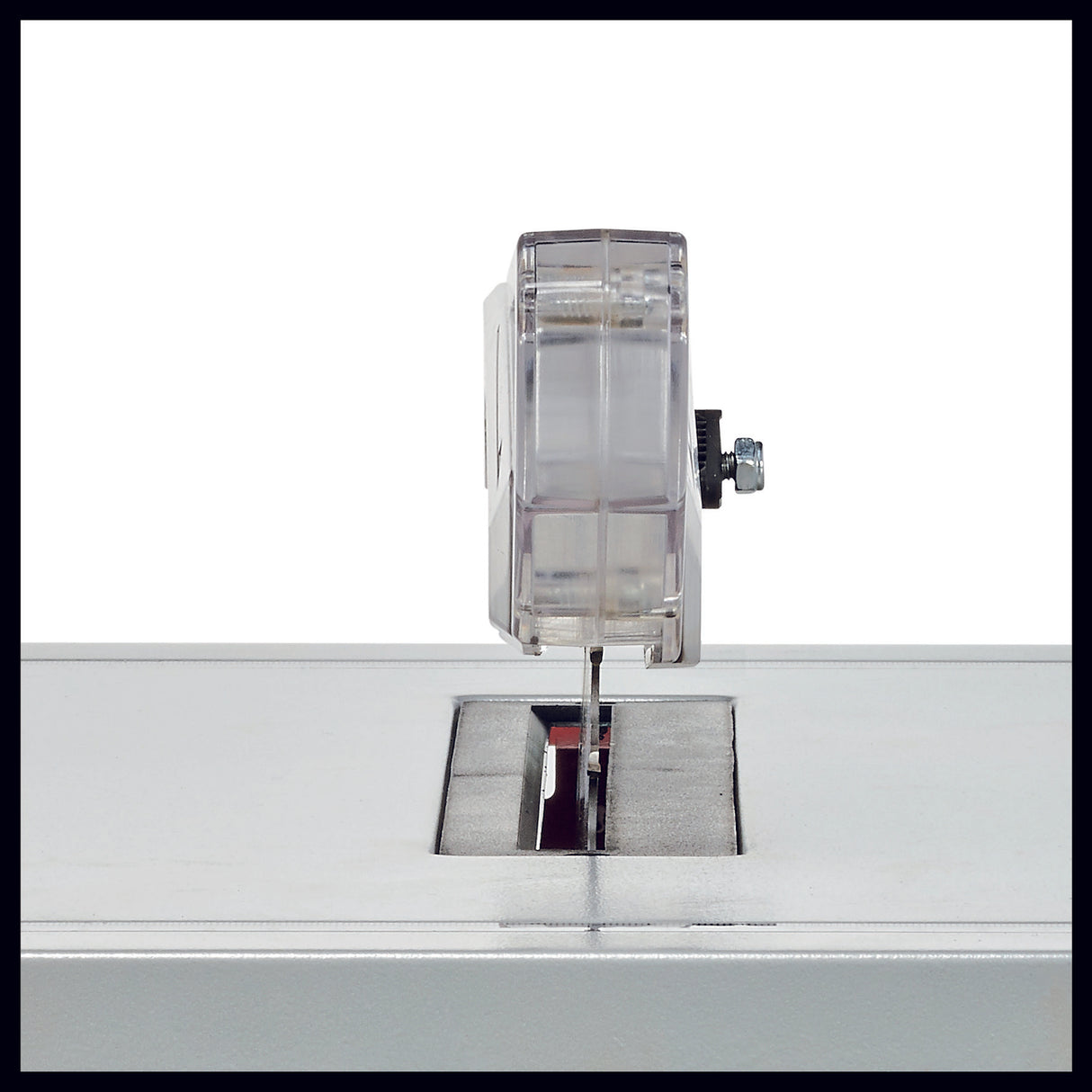 Fierastrau circular de banc Einhell TC-TS 210 max. 1200 W, decuplare la suprasarcina, opritor paralel cu clema, opritor unghiular +/- 60°, inaltimea lamei de Fierastrau reglabila + poate fi inclinata la 45°