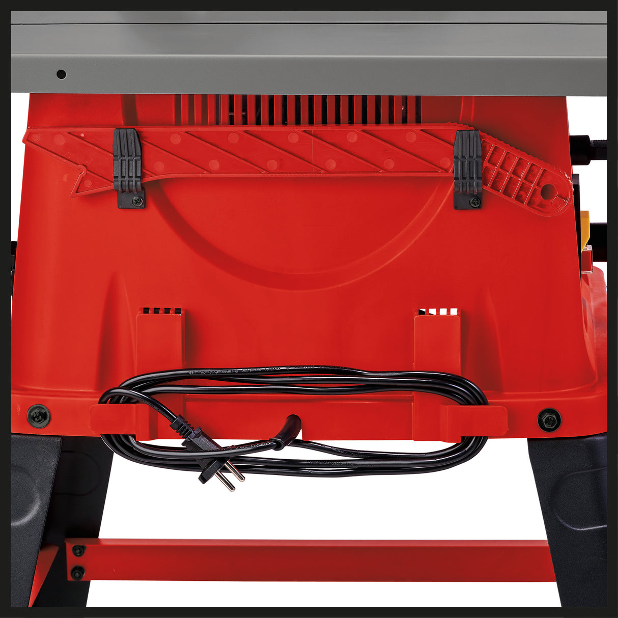 Einhell TC-TS 254 eco asztali körfűrész, párhuzamos ütközővel a precíz vágásokhoz, szögütközővel a 45°-os vágásokhoz, házzal és fűrészlap-védelemmel, fűrészporelszívó csatlakozóval