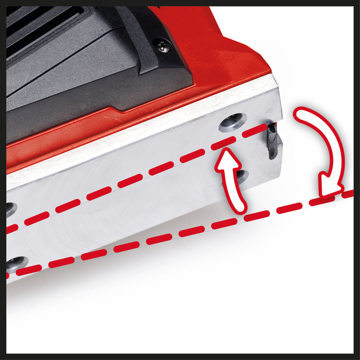 Einhell TE-PL 920 gyalu, 920 watt, vágási mélység akár 3,5 mm, nagy pengéjű orsó, automatikus parkolópapucs, hosszanti vezetővel, elszívó adapterrel és 2 megfordítható TCT késsel