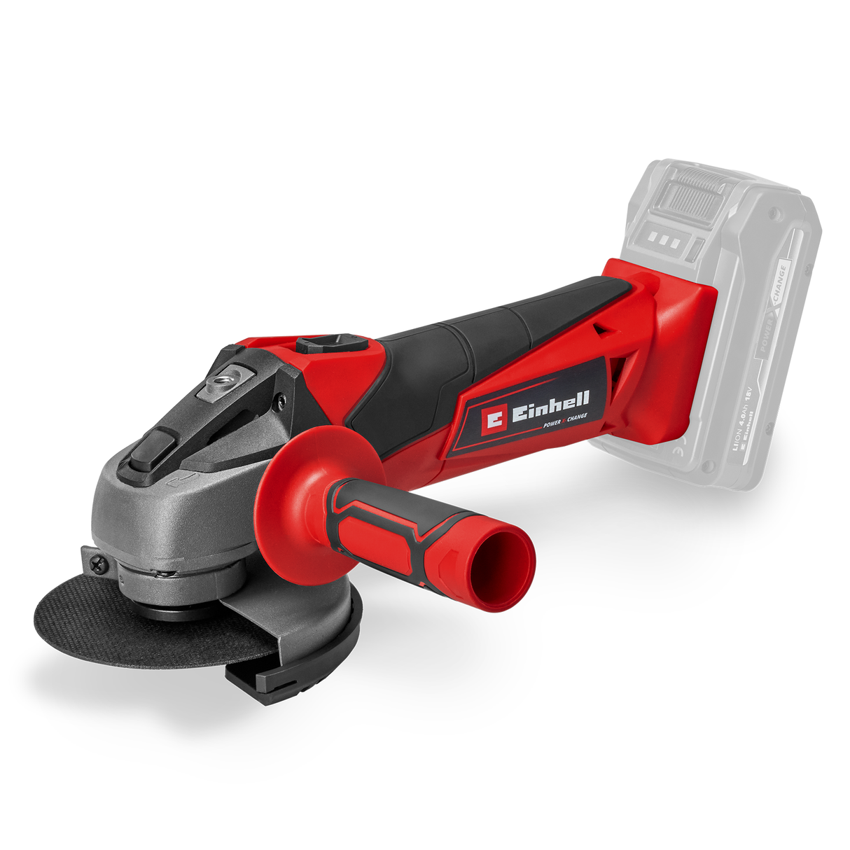 Polizor unghiular pe acumulator Einhell TC-AG 18/115 Li-Solo Power X-Change , 18 V, diametru disc 115 mm, adancime de taiere 28 mm, pornire lina, fara disc de taiere, fara acumulator