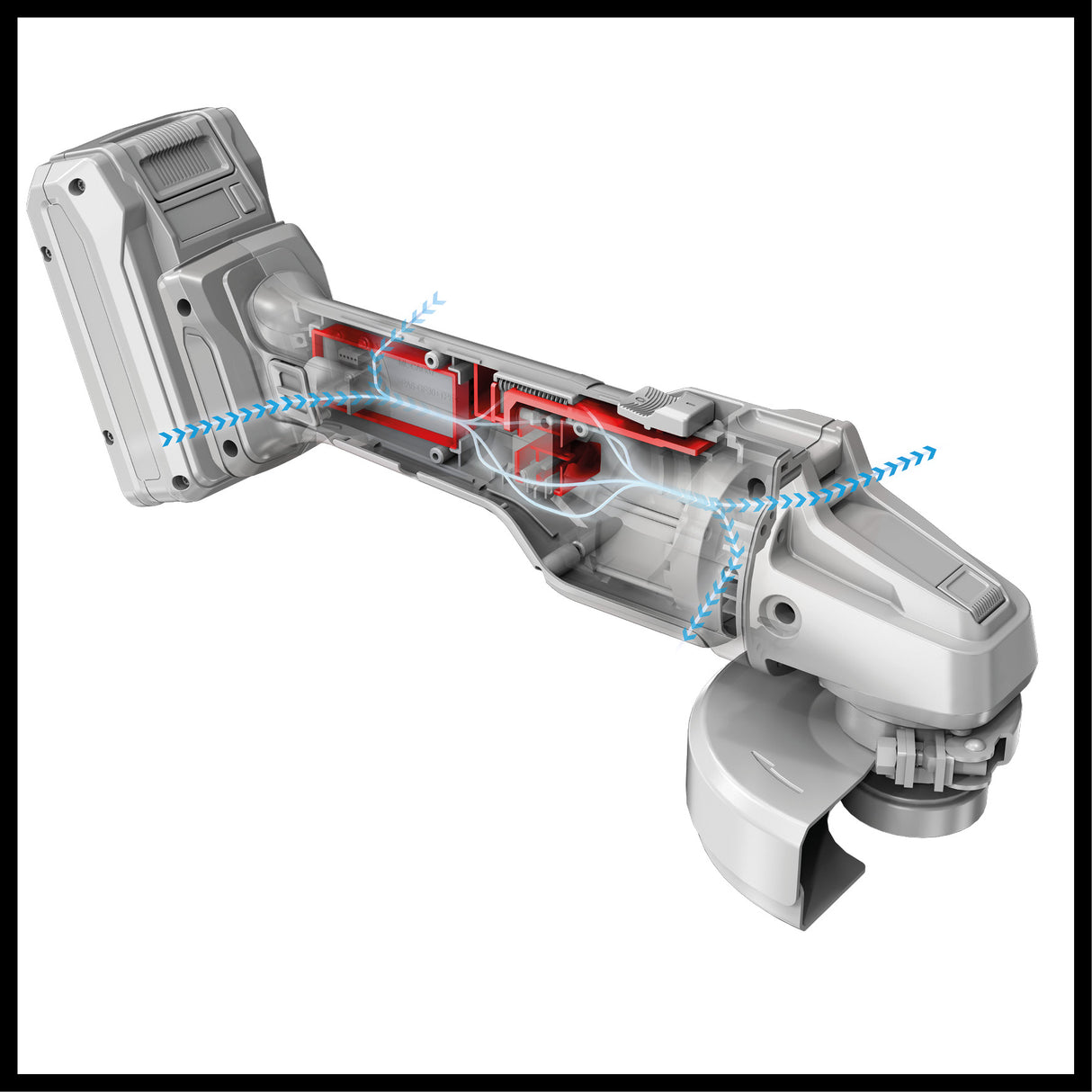 Einhell Professional AXXIO 18/125 Q Li-Solo Power X-Change akkus sarokcsiszoló, 18 V, 700 W, 125 mm-es tárcsák, 33 mm-es vágási mélység, szénkefe nélküli gyorszáras anya, vágókorong és akkumulátor nélkül