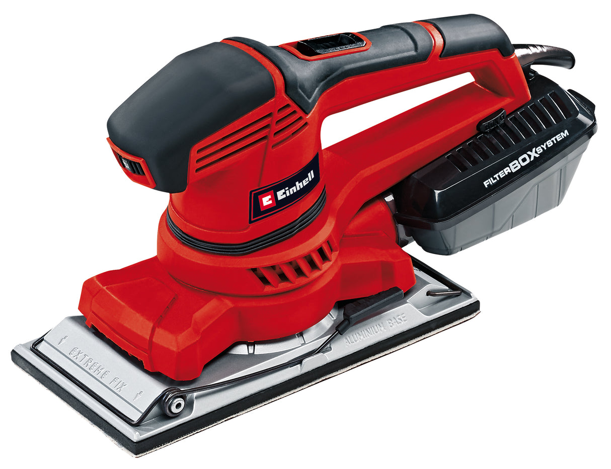 Einhell TE-OS 2520 E rezgőcsiszoló, 250 W, 115x230 mm, sebességszabályozás, szívóadapter, P120 csiszolópapír