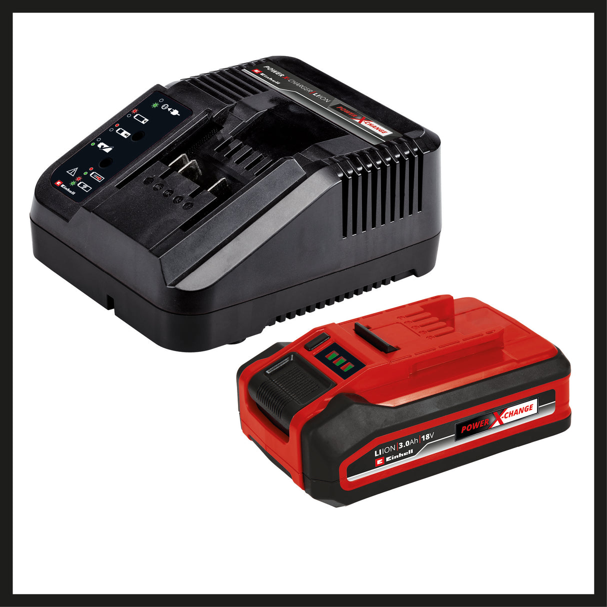 Einhell GE-LC 18/25-1 Li Kit Power X-Change akkus láncfűrész (18 V, vágási hossz 23 cm, láncsebesség 4,5 m/s, automatikus lánckenés, 1 db 3,0 Ah-s akkumulátorral + töltővel)