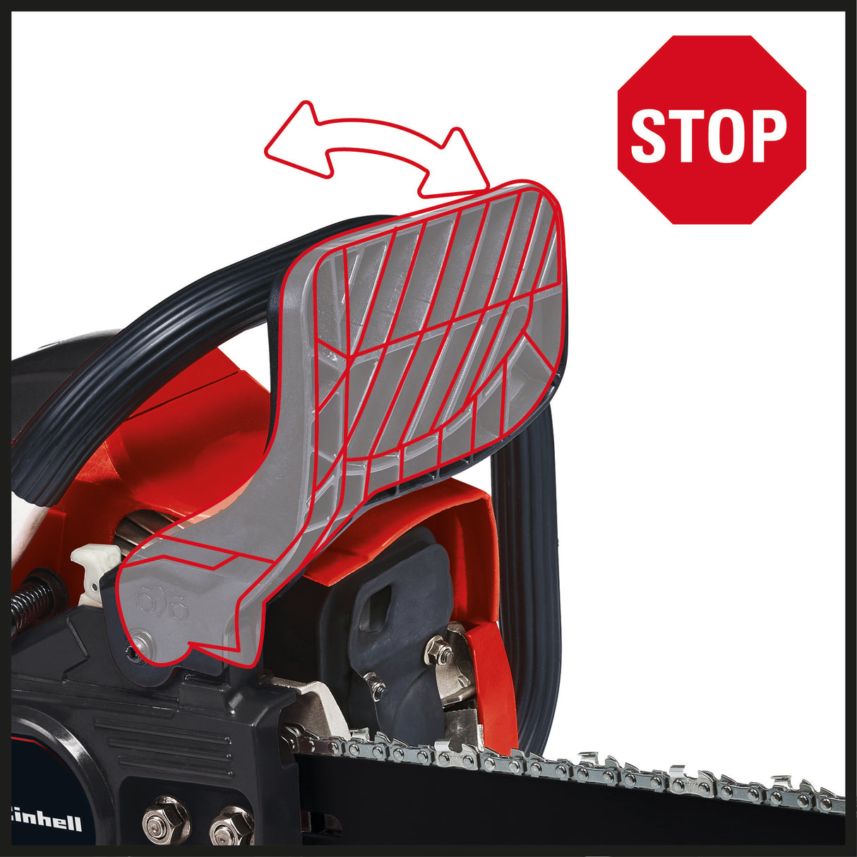 Drujba pe benzina Einhell GC-PC 1335/1 I Set, sina si lant de taiere OREGON de inalta calitate, soc si amorsare automata, aprindere digitala, functie antivibratii, protectie la recul