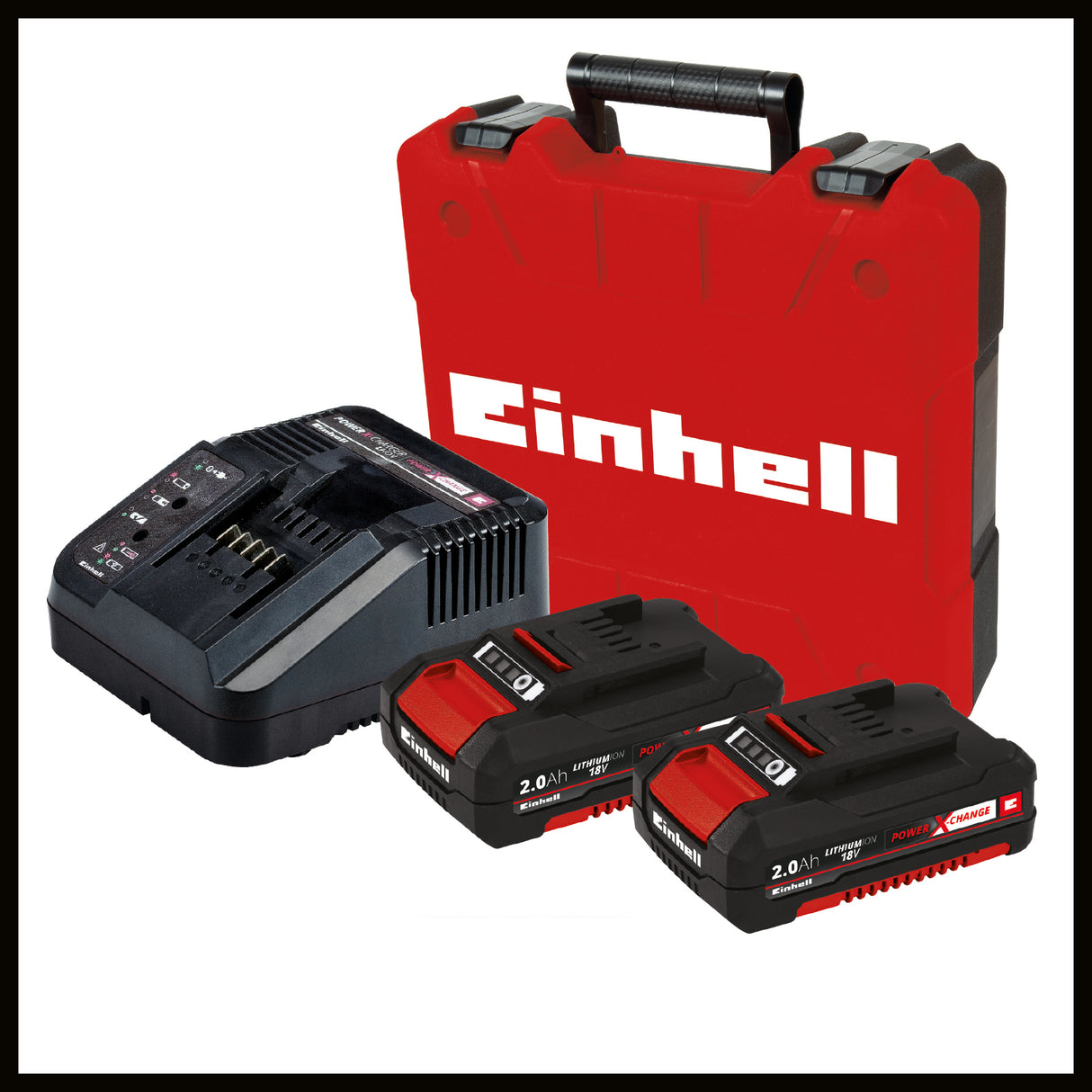 Masina de gaurit si insurubat (bormasina) cu impact pe acumulator Einhell Professional TE-CD 18/50 Li-i BL Kit Power X-Change, 18 V, motor fara perii, incl. doua baterii reincarcabile PXC de 2,0 Ah si incarcator, S35 E-Box