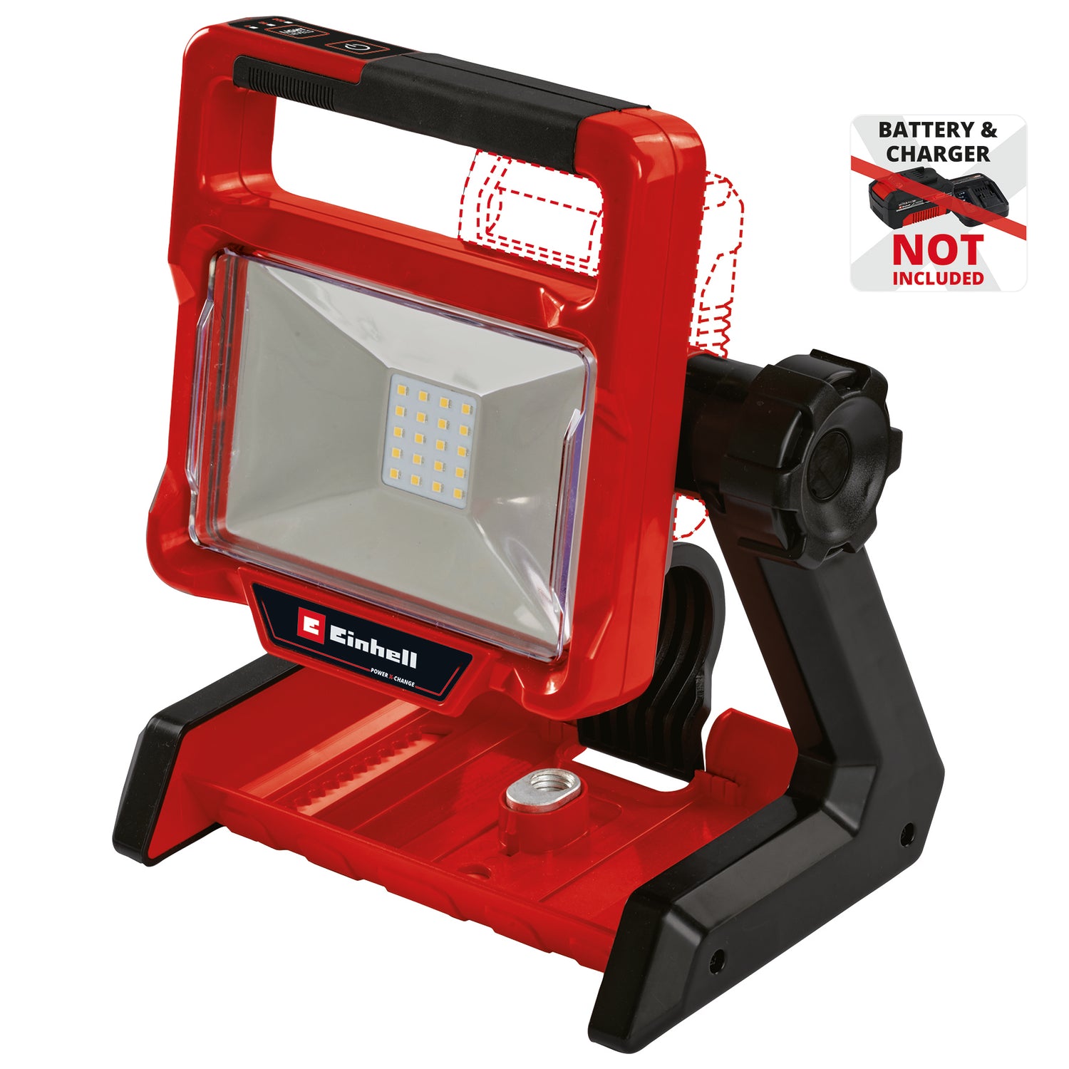 Einhell TE-CL 18/2000 LiAC - Solo Power X-Change akkus munkalámpa (18 V, lítium-ion, forgatható lámpafej, hibrid funkció, akkumulátor és töltő nélkül szállítjuk)