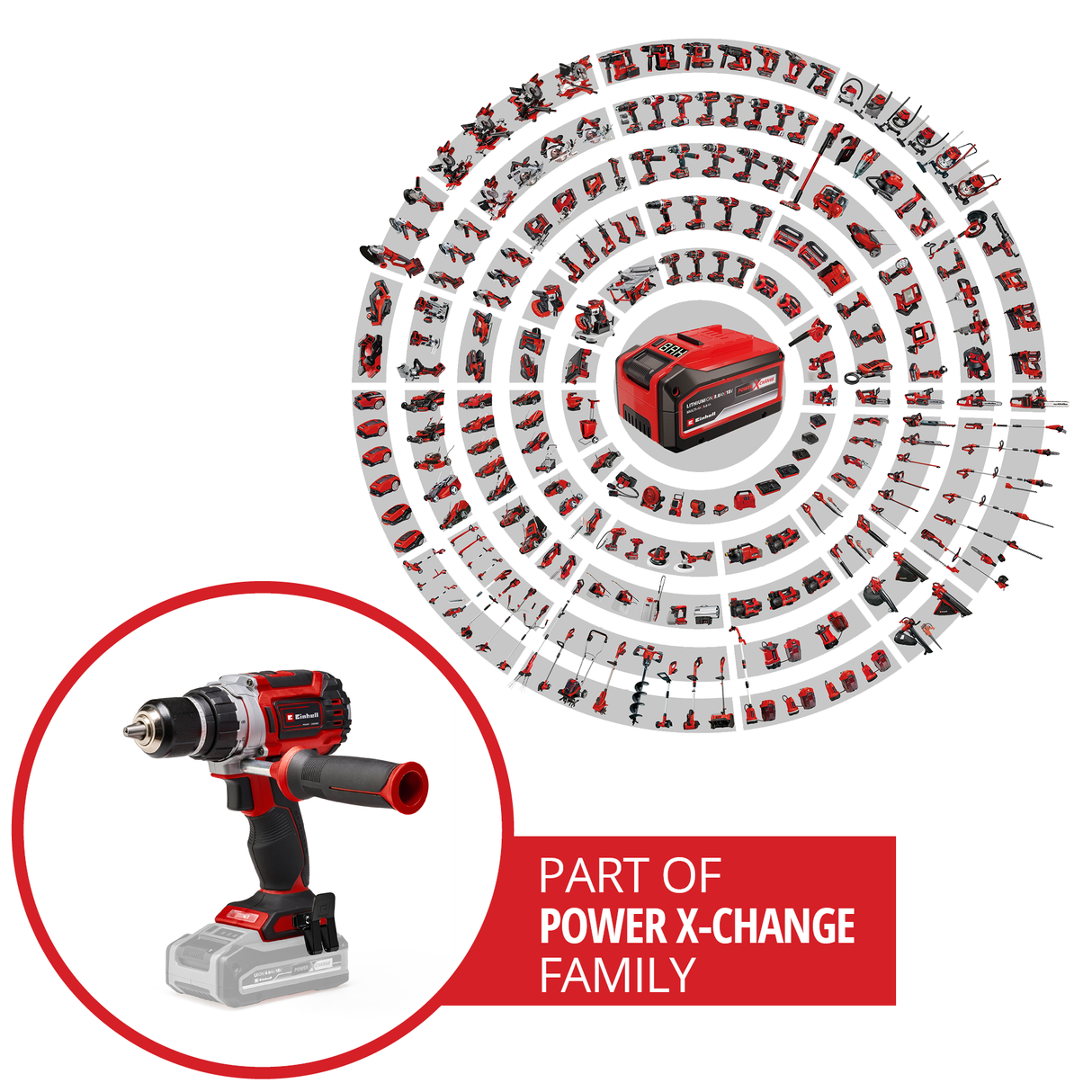 Einhell Professional TP-CD 18/60 Li BL - Solo Power X-Change akkus fúró-csavarozó, Li-ion, 18 V, szénkefe nélküli motor, 13 mm-es fém fúrótokmány, 2 sebességes hajtómű, akkumulátor és töltő nélkül szállítjuk