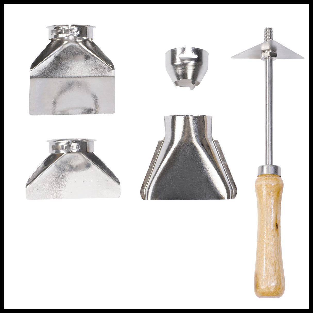 Einhell TH-HA 2000/1 hőlégfúvó, 2000 W, 2 hőmérséklet-beállítás 350°/550°C, túlmelegedés elleni védelem, 4 fúvókával és festékkaparóval