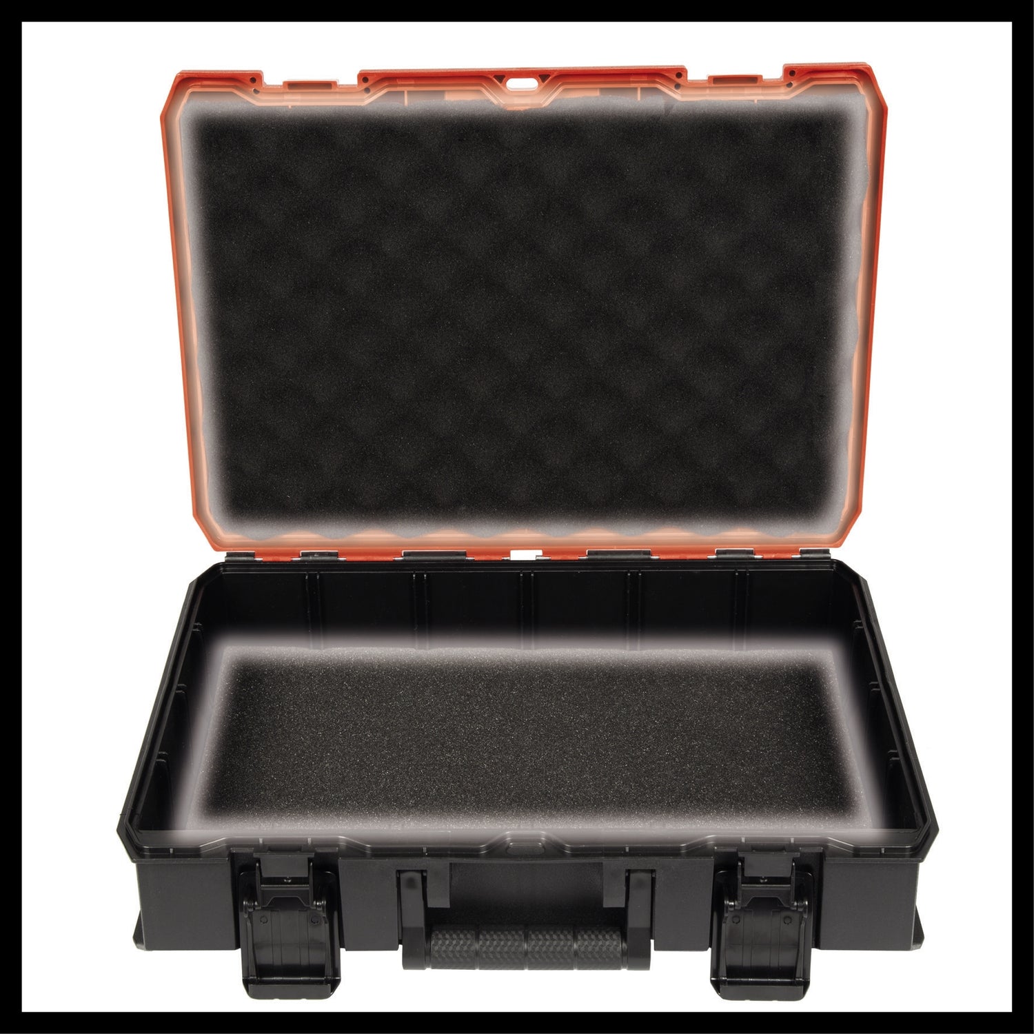 Einhell E-Case SF rendszerdoboz (univerzális tároláshoz, külső méretek 44x32x13 cm, max. 25 kg teherbírás, cseppálló, egymásra rakható, habszivacs betéttel és ráccsal)