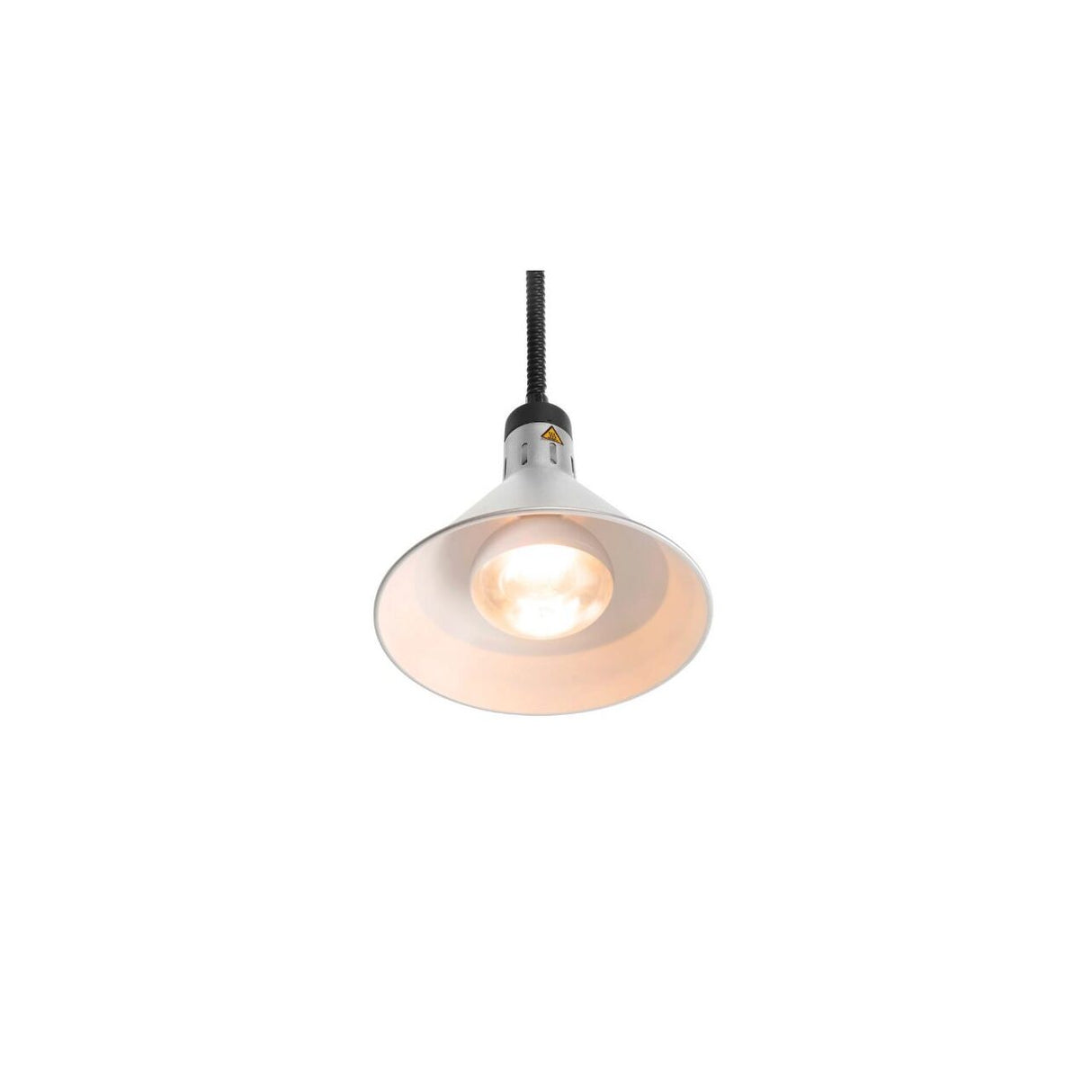 Lampa de caldura conica, argintie ø275x(H)250 mm, 230V, 250W