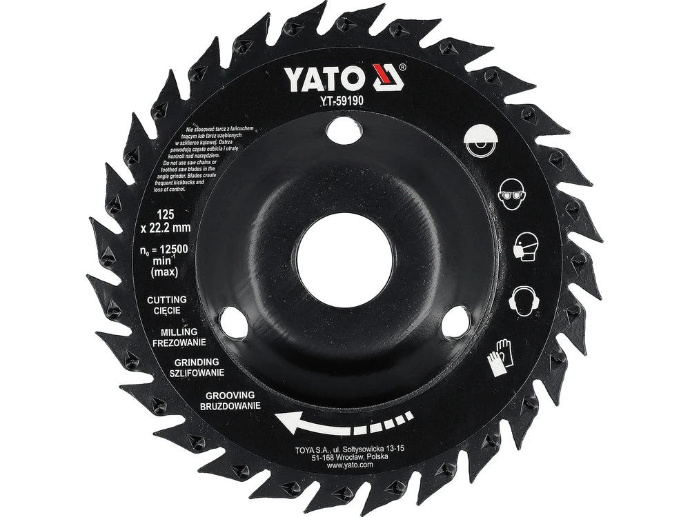 Fa vágópenge 125 mm Yato YT-59190