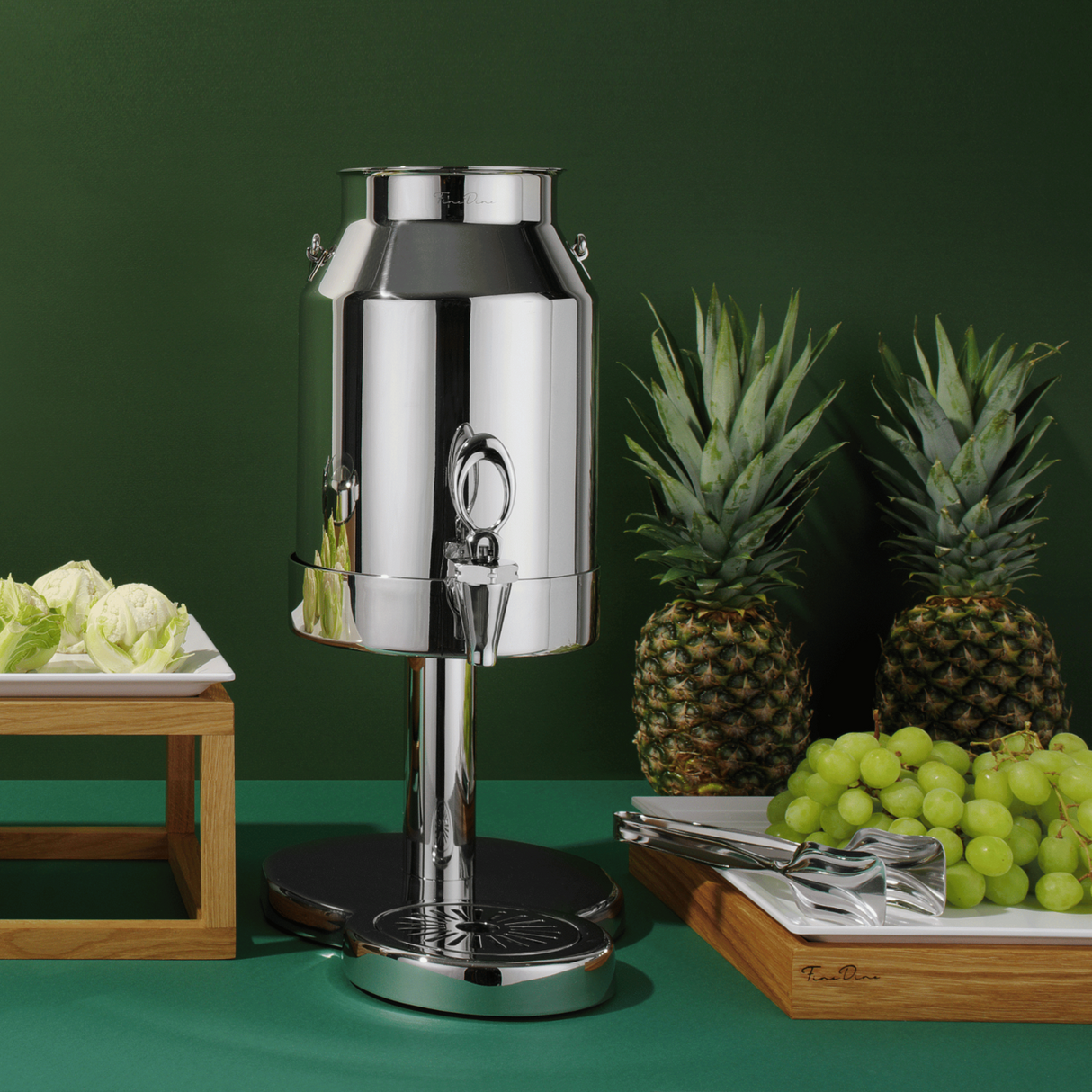 Dozator de lapte De Luxe 6 l, Fine Dine, argintiu