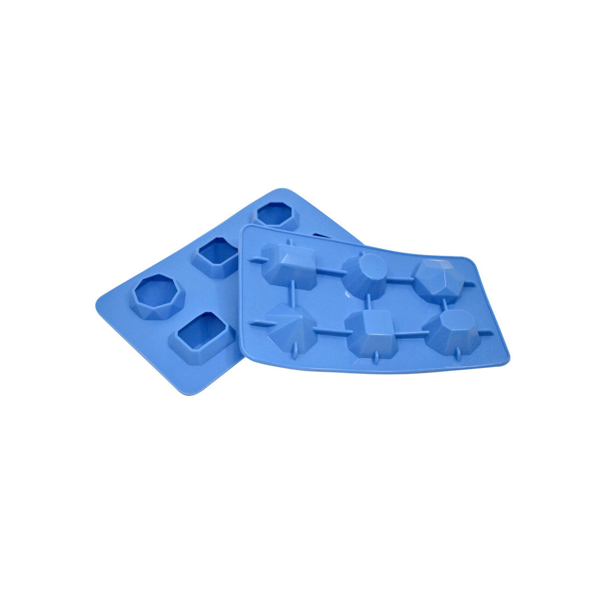 Forme asortate din silicon durabil pentru cuburi de gheata, Hendi, 19x10.5x(H)3 cm, potrivita si pentru uz profesional
