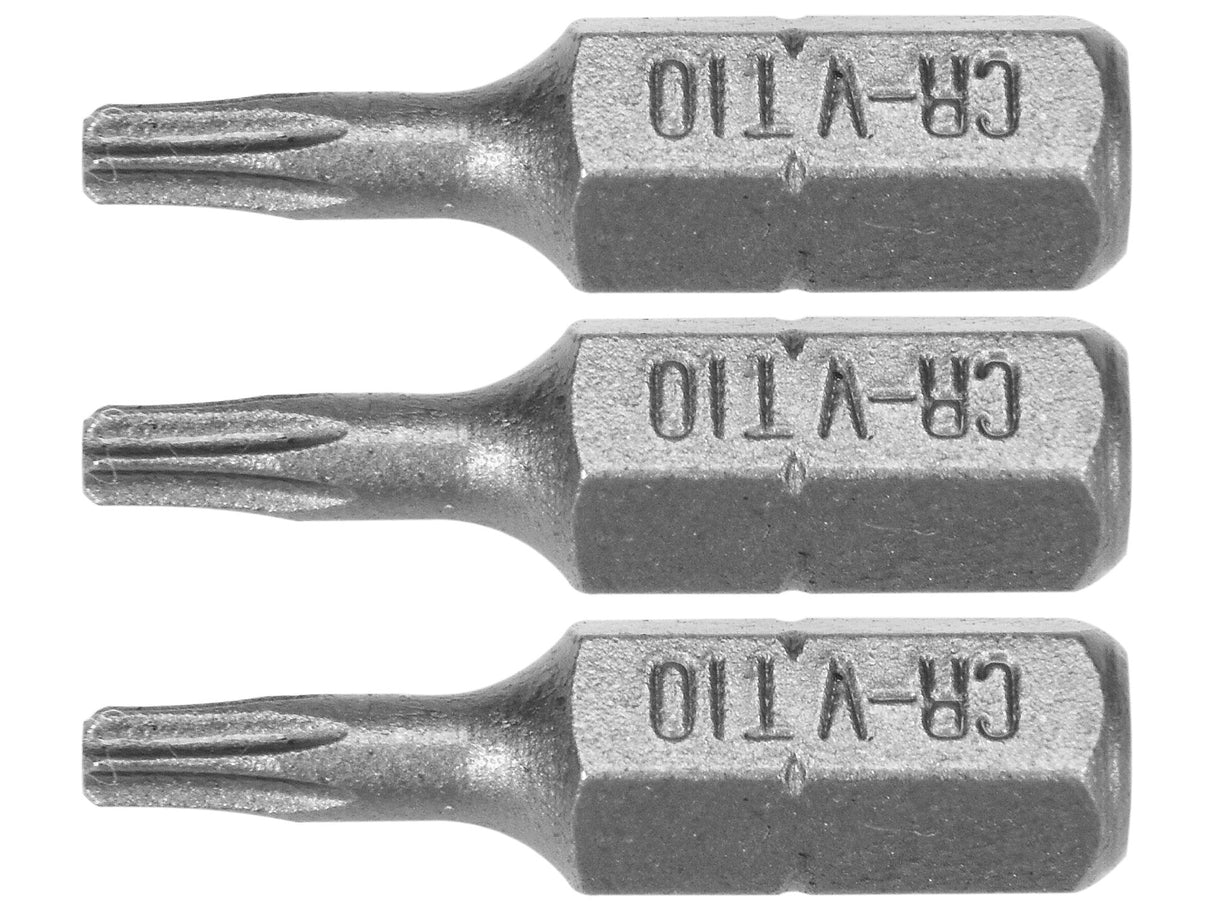 SET 3 BITI STHOR 65492 TORX 1/4 T10X25MM