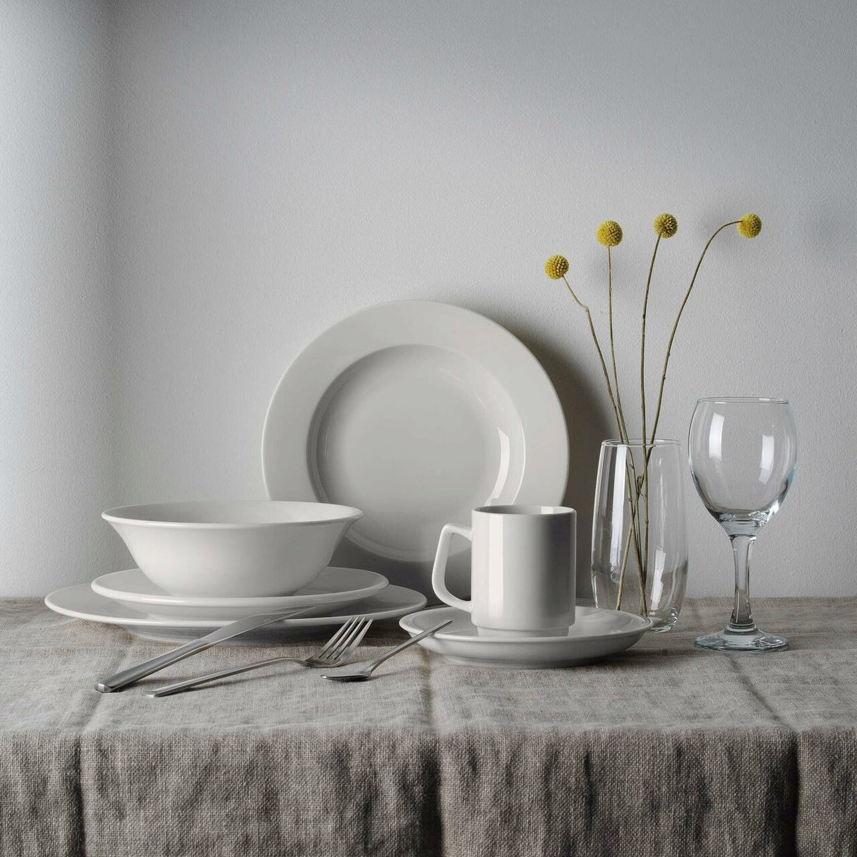 Farfurie Fine Dine, Crema 160 mm