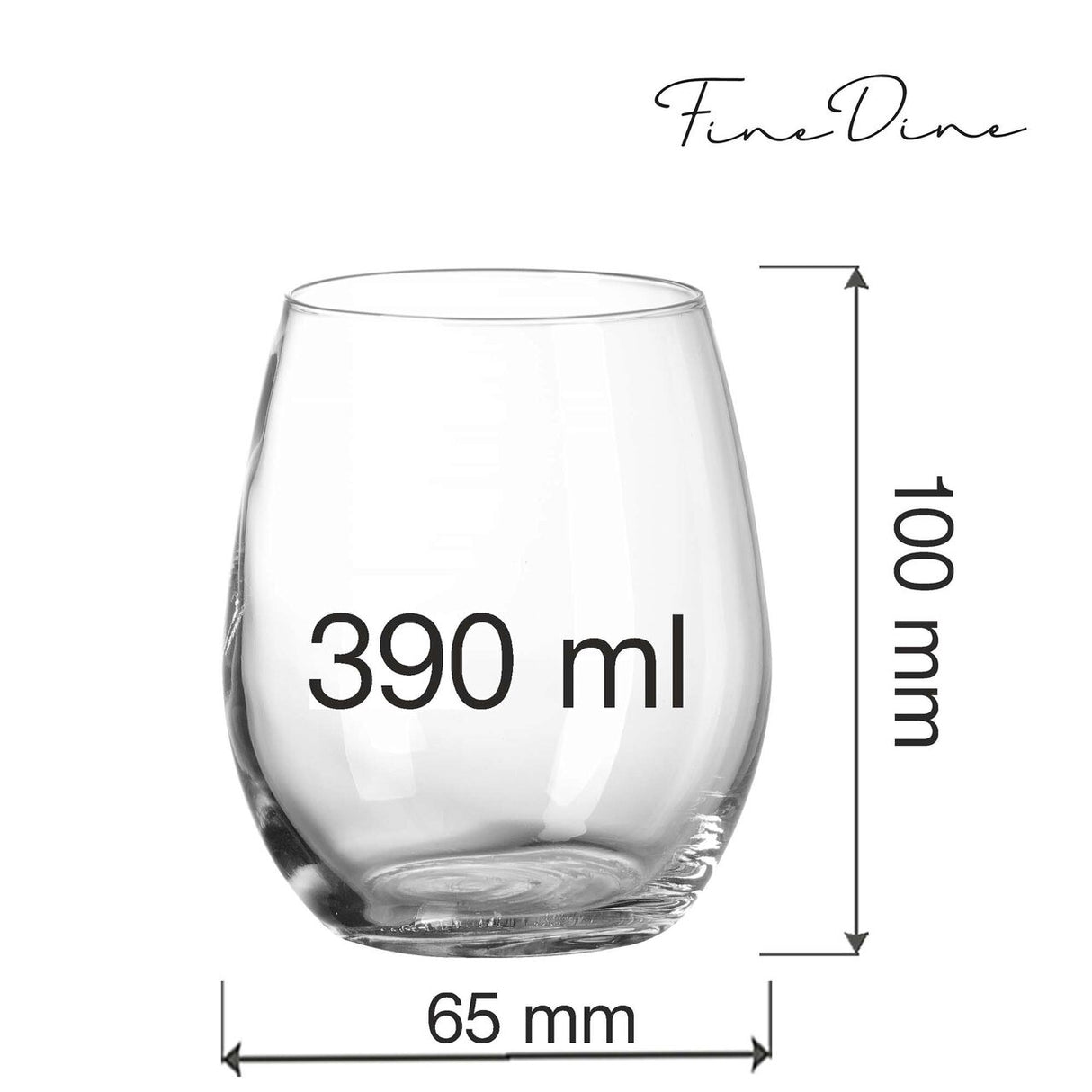 Pahar Cantare lowball, 390ml Fine Dine