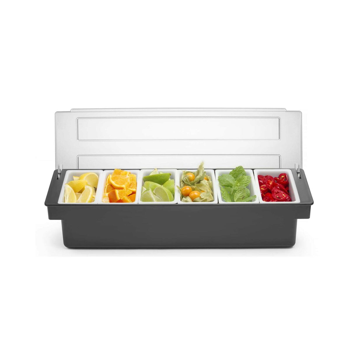Cutie pentru ingrediente Hendi, 6 recipiente 480x150x(H)100mm