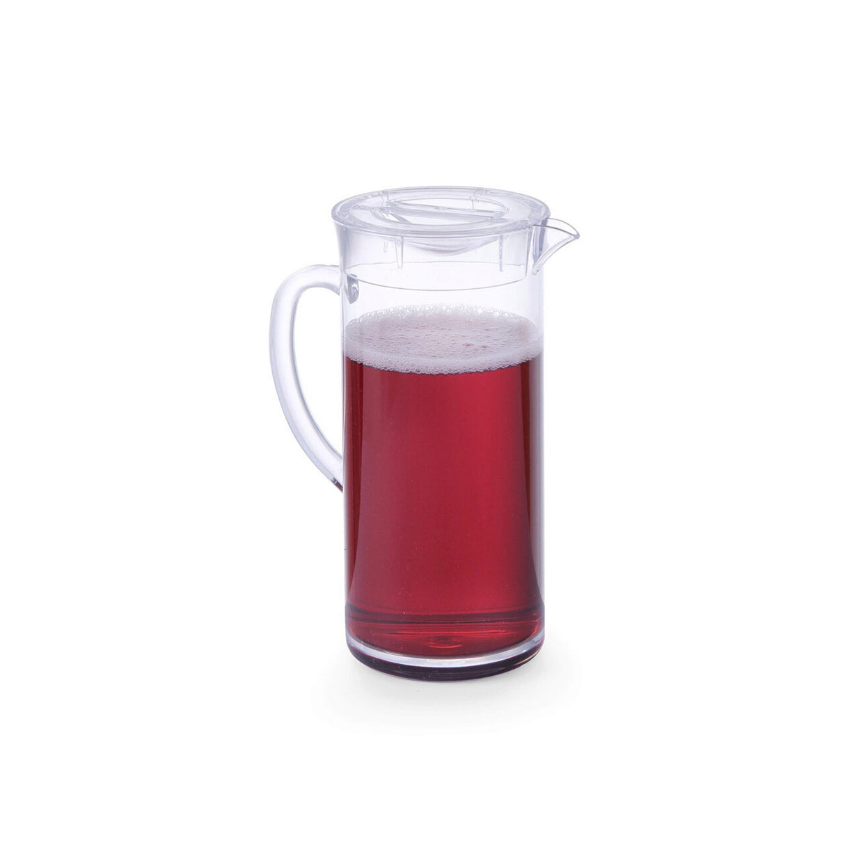 Carafa suc Hendi, cu capac, plastic transparent SAN, 2 l, 12x25 cm