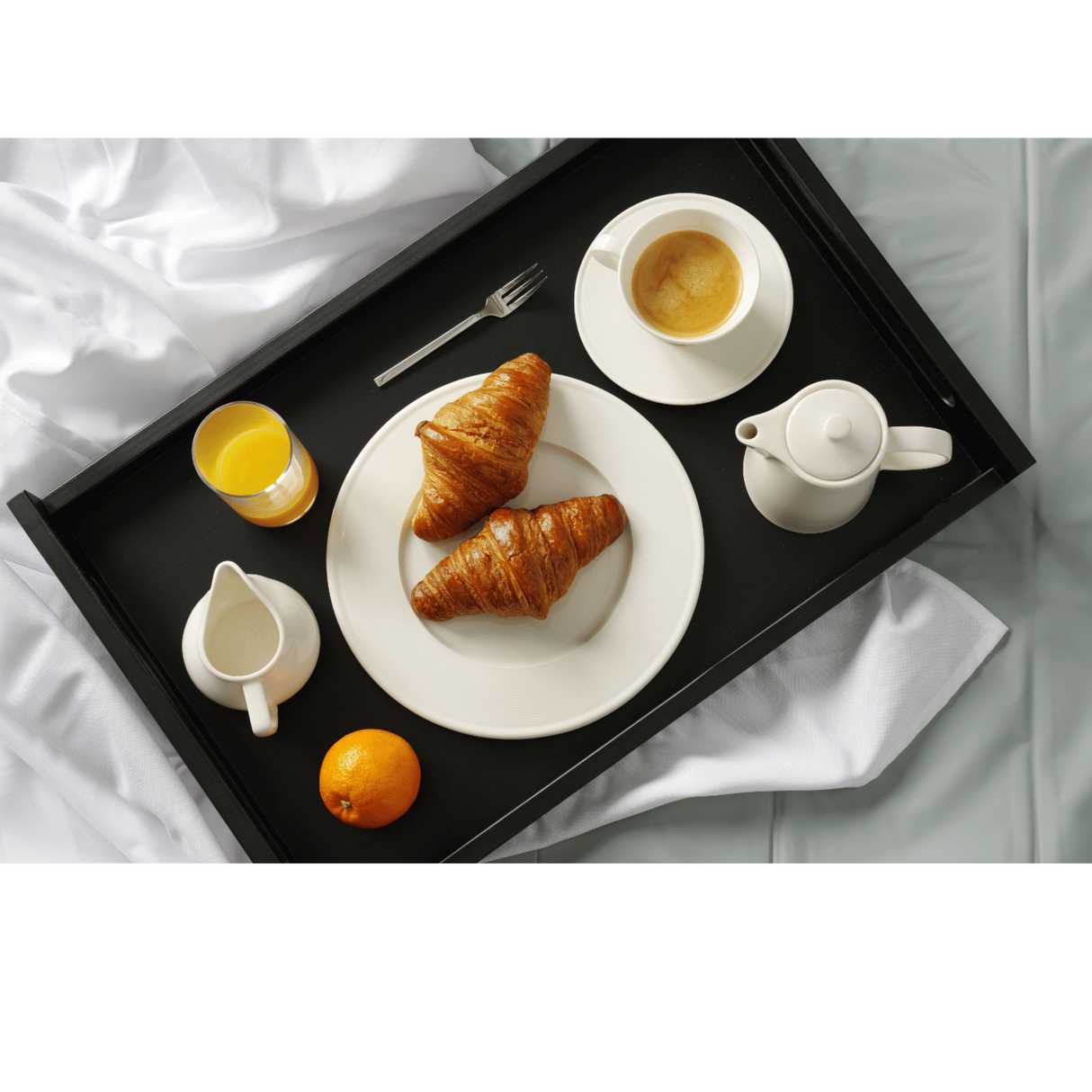 Tavă Roomservice, Lemn, Negru, Fine Dine
