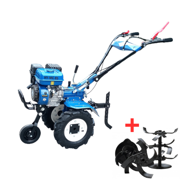 Motocultor Hyundai HY-MC85 , 7CP, Transmisie prin pinioane , Latime 85 cm , Adancime de frezare 10-30 cm , Motor termic 4T