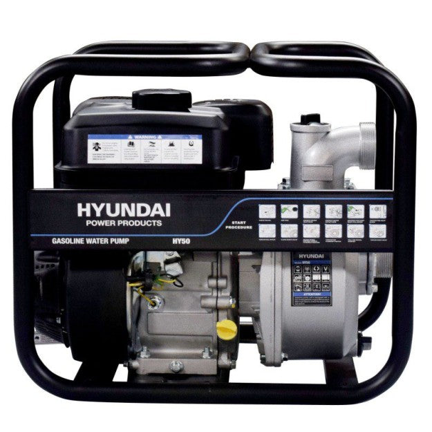 Motopompa ape curate HYUNDAI HY50 ,  2" , Senzor lipsa ulei , 5,5 CP , 500 l/min