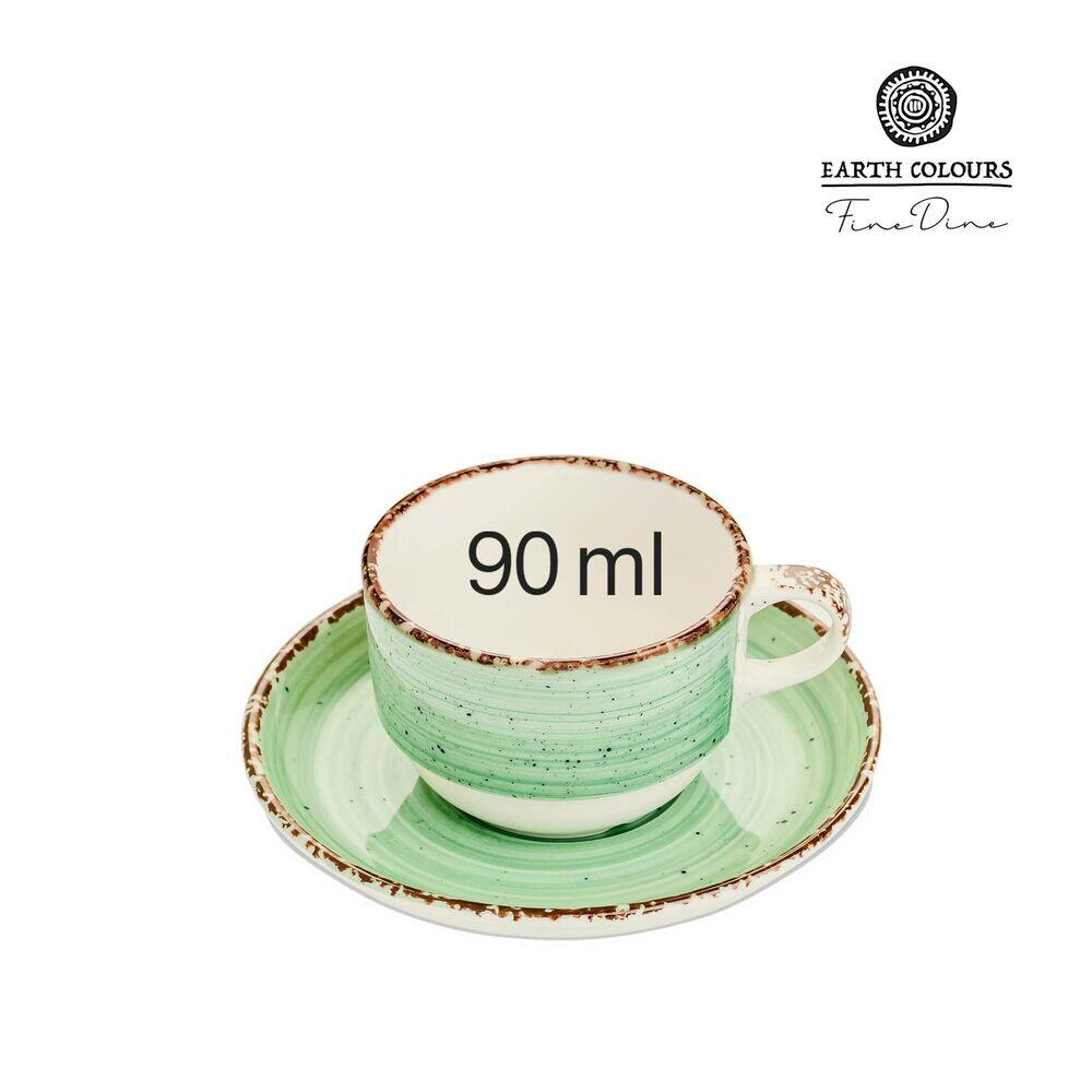 Ceasca si farfurie Nefryt, 90 ml