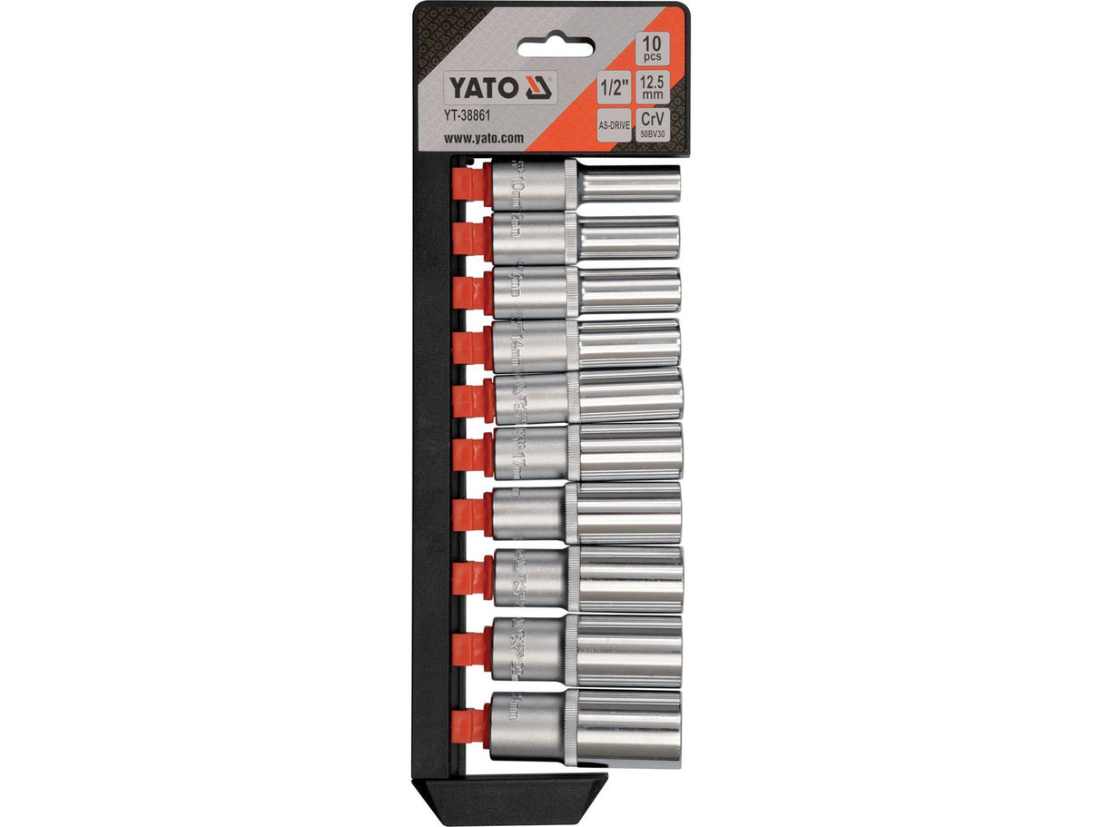 SET TUBULARE 10 YATO YT-38861 PIESE, 1/2, CR-V