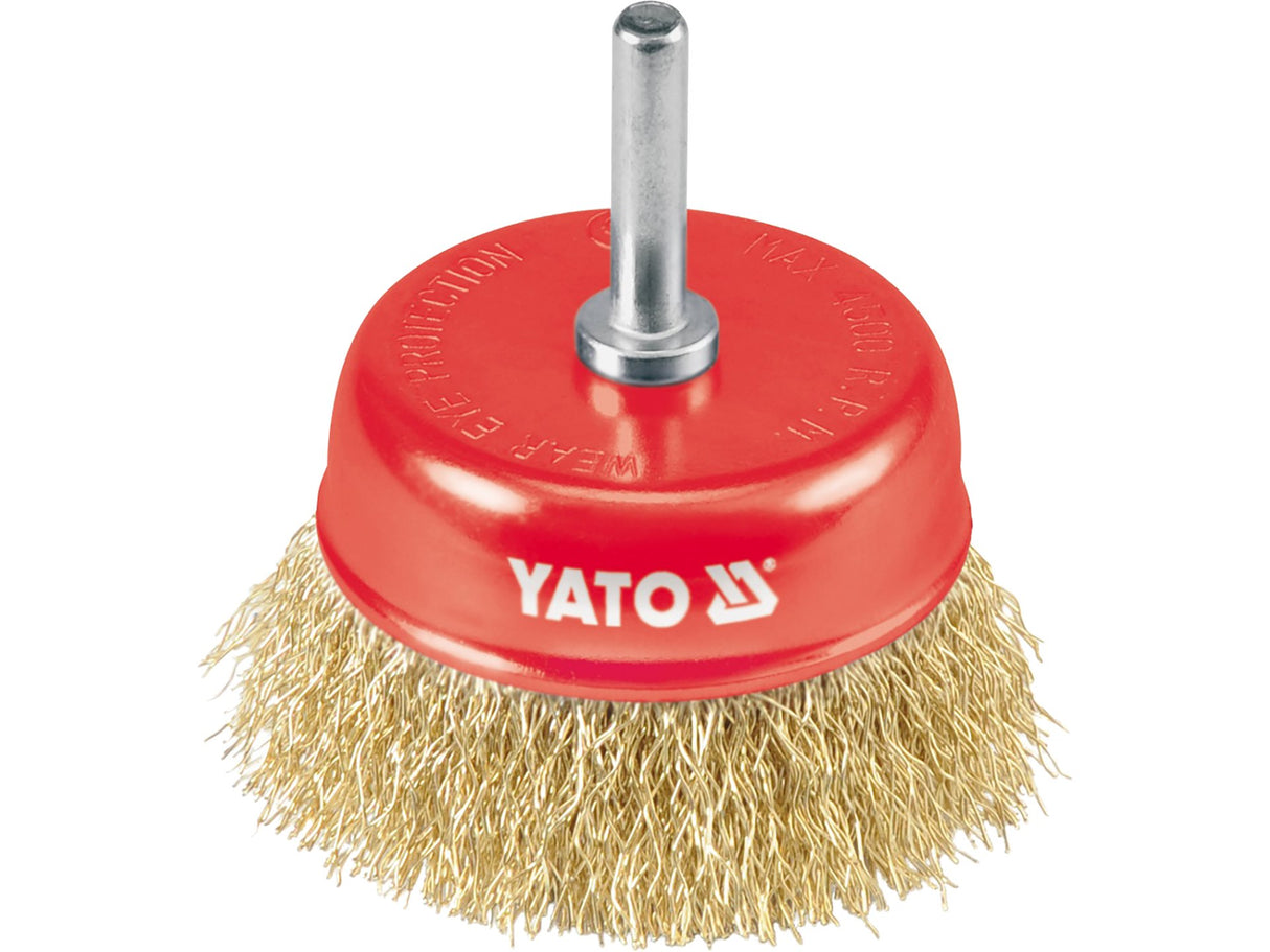 PERIE CUPA CU YATO YT-4750 AX 75MM, SARMA ONDULATA PLACATA CU ALAMA