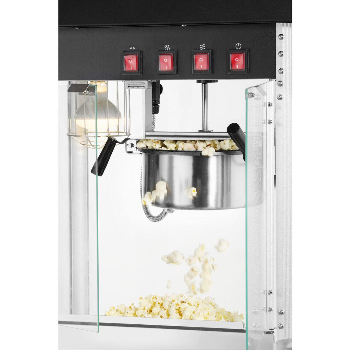 Aparat popcorn Hendi, Black Edition, 1500W, 560x420x(H)770mm