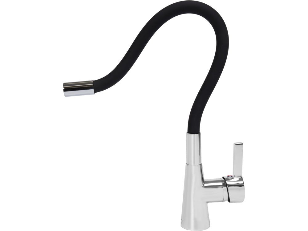 BATERIE DE BUCATARIE CU FURTUN FLEXIBIL, NEGRU Fala 75705 - Baterii pentru chiuvete, 15 cm, ergonomic, inox Fala - scule electrice si unelte profesionale - BricoMart