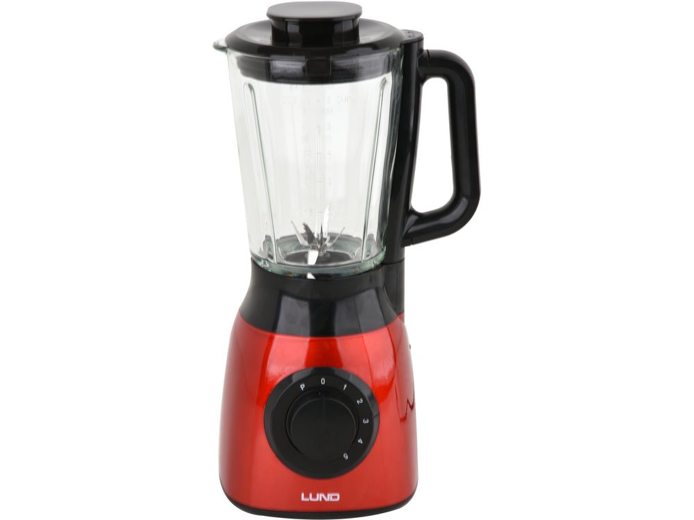 BLENDER 600W ROSU Lund 67705 - Blendere pentru smoothie, 22.000 rpm, 800W, 240V Lund - scule electrice si unelte profesionale - BricoMart